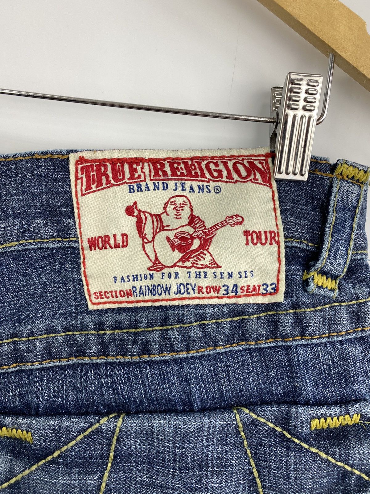 True Religion 🇺🇸 Vintage True Religion Denim Jeans made in USA Size US 34 / EU 50 - 4 Thumbnail