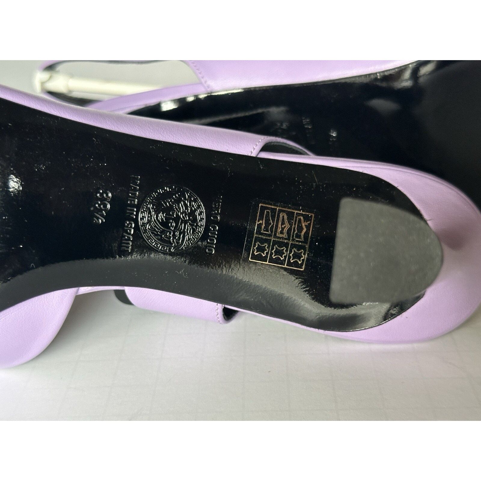 Versace Versace Sling Back Leather Shoes Violet 9.5 US 1009701 Size US 9.5 / IT 39.5 - 15 Thumbnail