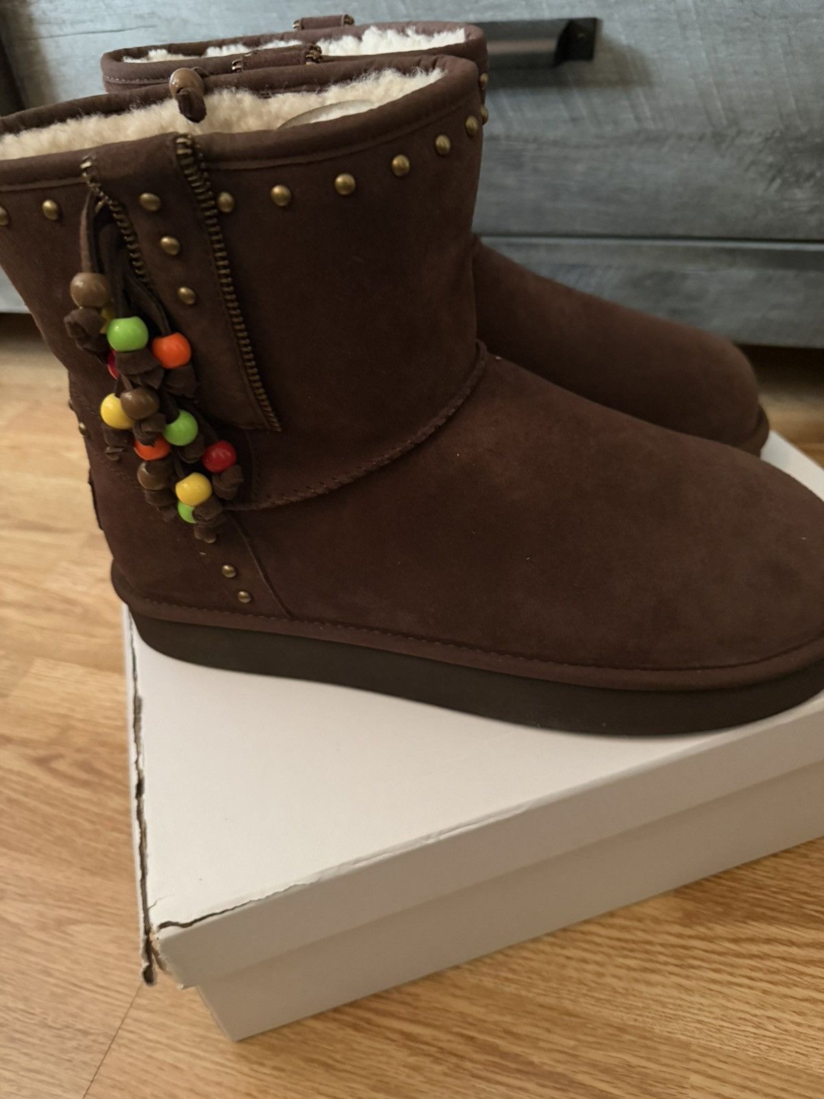 1199 Bazo 1199 Surfer Beaded Chocolate Boots Size US 11 / EU 44 - 1 Thumbnail