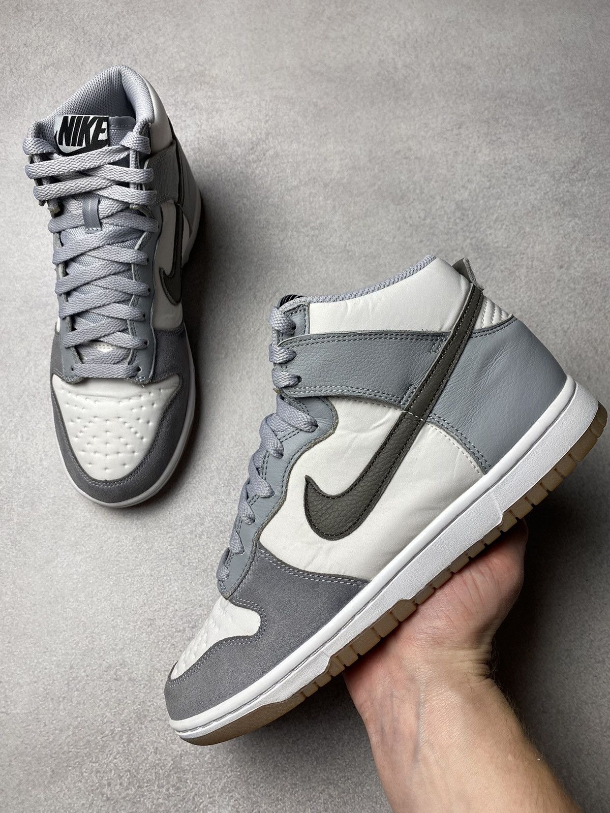 Nike 🔥RARE🔥 1 OF 1 Nike Dunk ID Low sneakers grey / white US8 Size US 8 / EU 41 - 8 Thumbnail