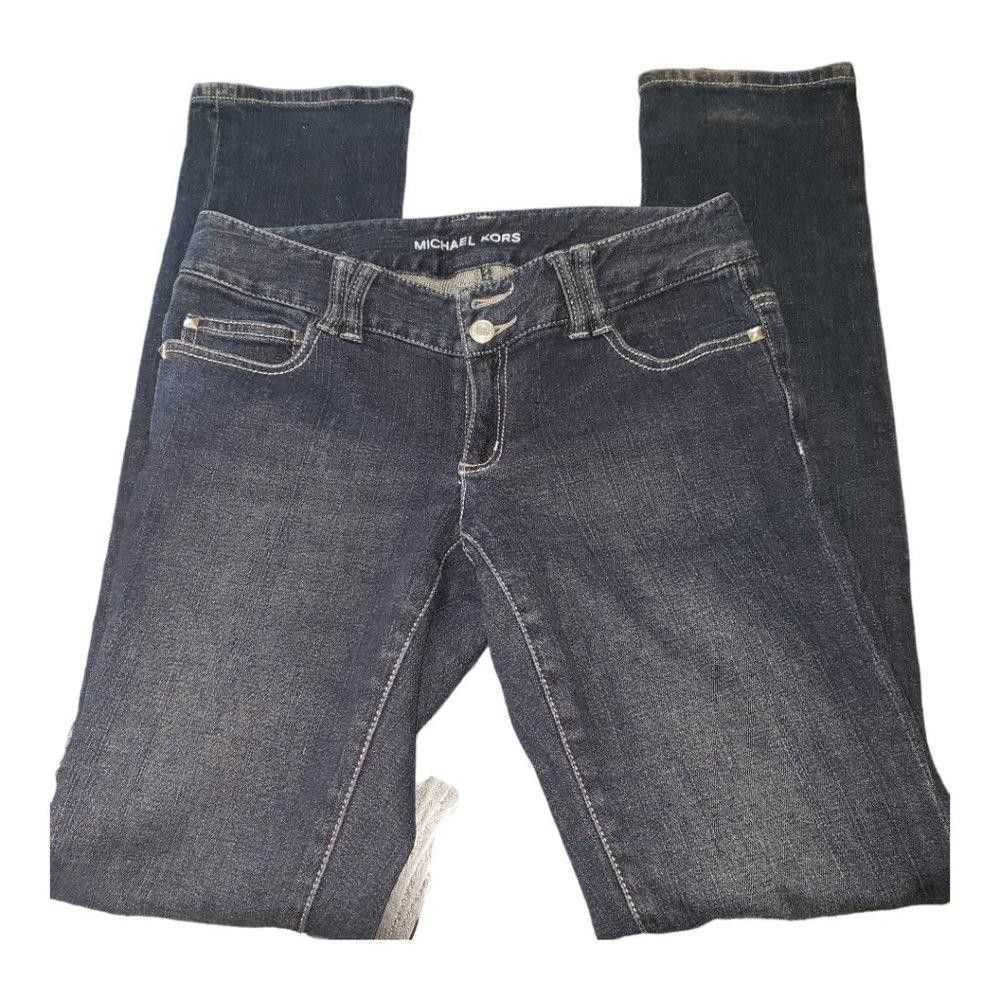 Michael Kors CT148a Michael Kors Straight Leg Ladies Jeans Size 2 Size 26" / US 2 / IT 38 - 1 Thumbnail