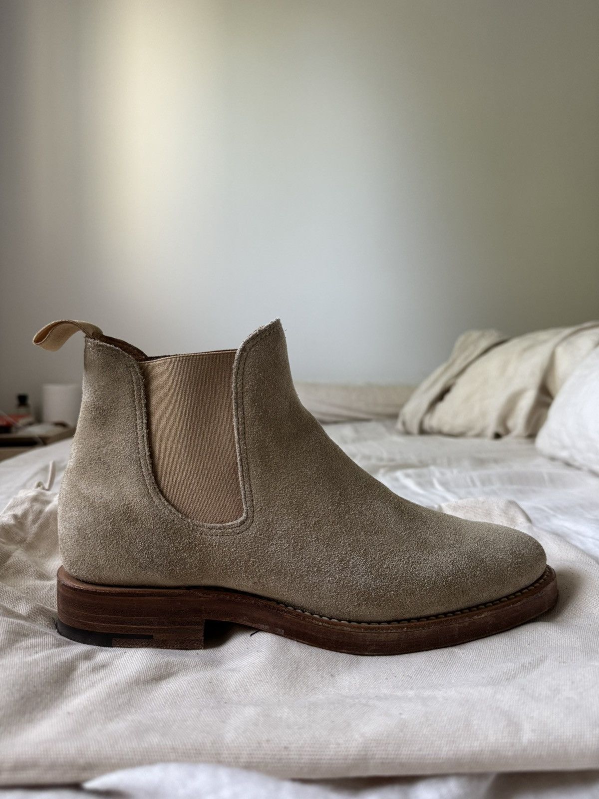 Viberg Milkshake Suede Chelsea Boots Size US 6.5 / EU 39-40 - 7 Thumbnail