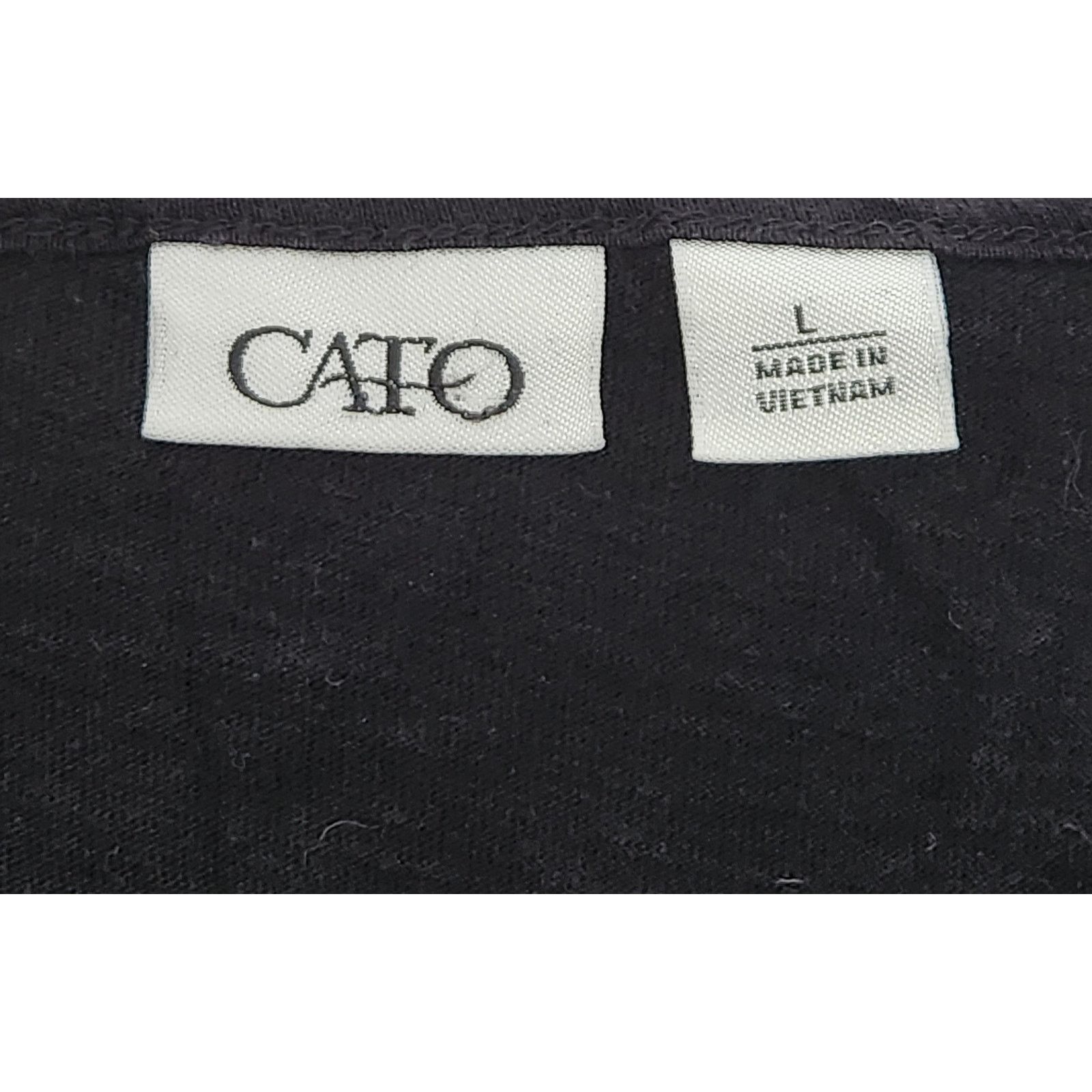 Other Cato Black Round Neck Long Sleeve Top Large Lightweight Size L / US 10 / IT 46 - 4 Thumbnail