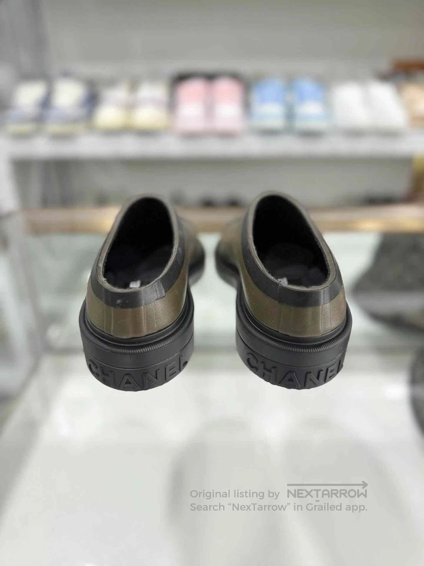 Chanel Chanel Olive Short Rain Boots 37. Size US 6 / IT 36 - 3 Thumbnail