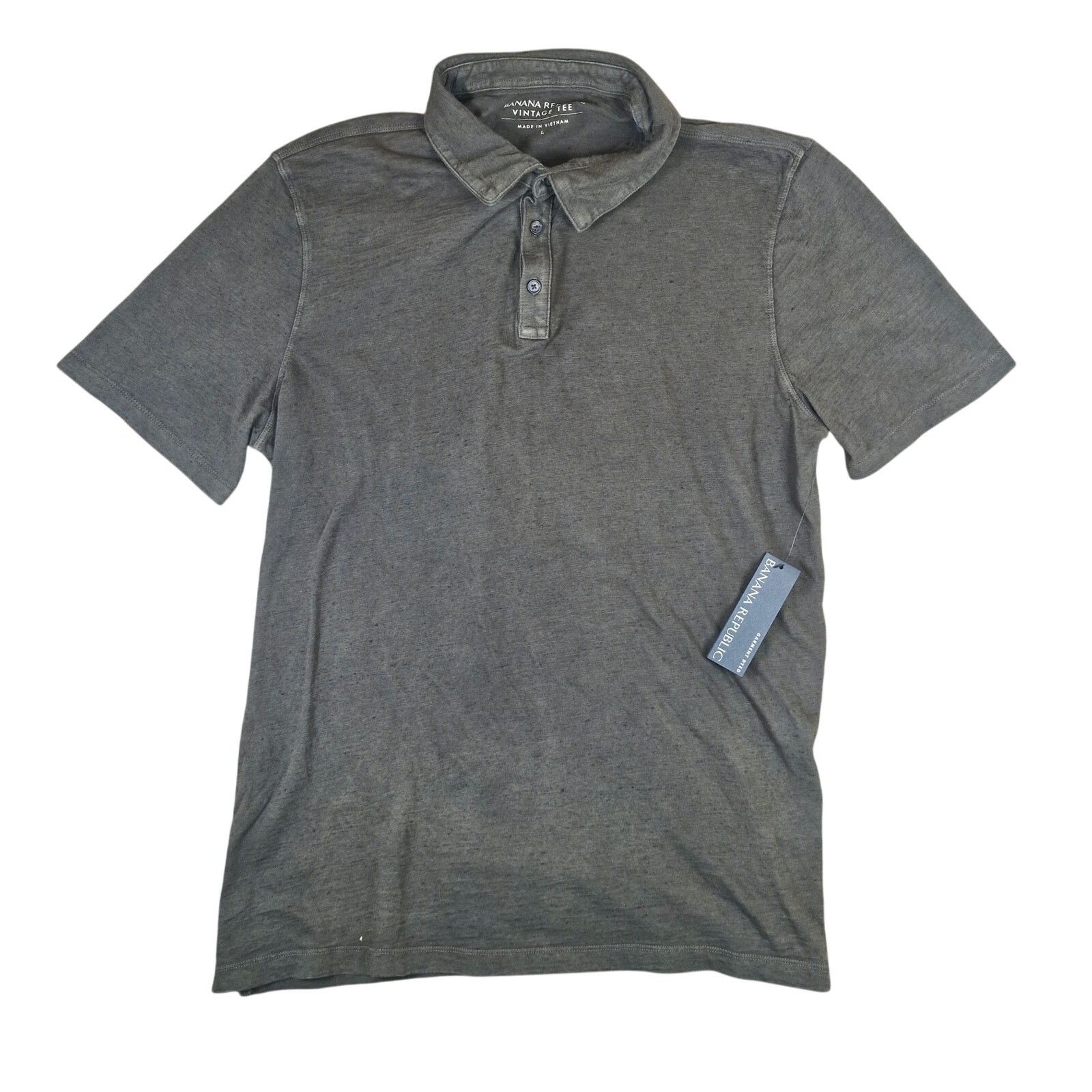 Banana Republic Banana Republic Mens Large Collared Polo Shirt Green NWT Size US L / EU 52-54 / 3 - 1 Thumbnail