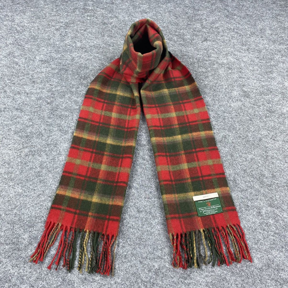 Johnstons Of Elgin × Vintage Johnstons of Elgin Scarf # Muffler # Neckwear # D103 Size ONE SIZE - 1 Thumbnail