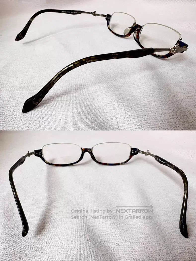 Vivienne Westwood Vivienne Westwood Blue tortoise shell Saturn half-frame gl Size ONE SIZE - 2 Thumbnail