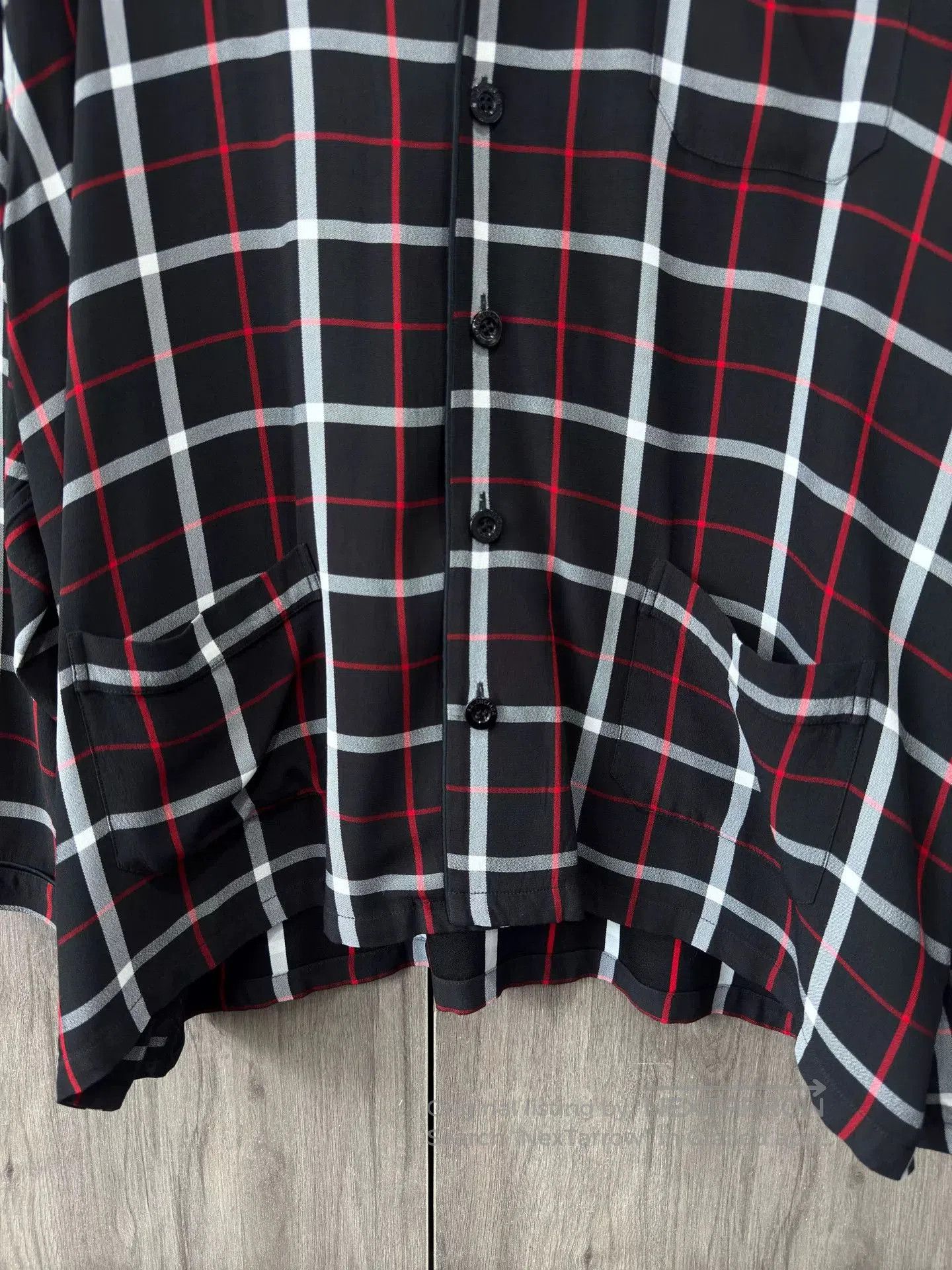 Balenciaga Balenciaga BB Embroidered Check Long Sleeve Shirt. Size US S / EU 44-46 / 1 - 4 Thumbnail