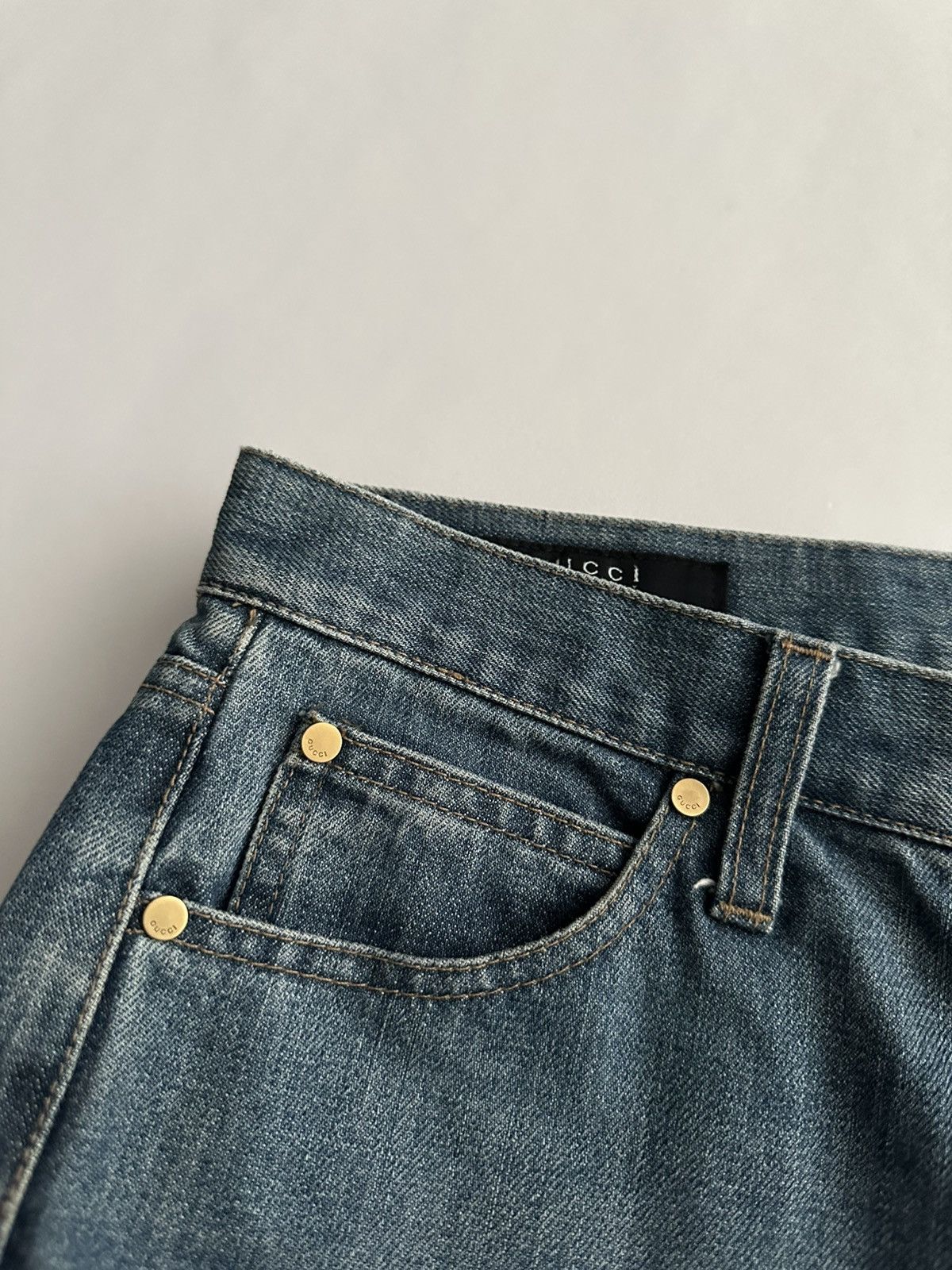 Gucci Gucci by Tom Ford Logo Denim Jeans Size US 29 - 9 Thumbnail