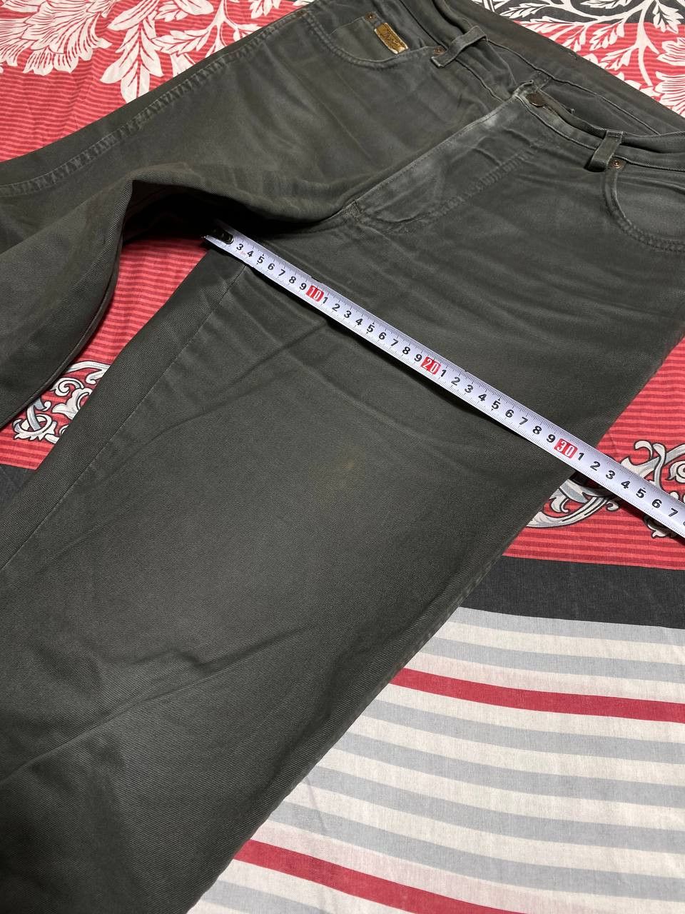 Japanese Brand × Wrangler Crazy Crash Dirty Baggy Faded Jean Japan Avant Garde Style Size US 32 / EU 48 - 13 Thumbnail