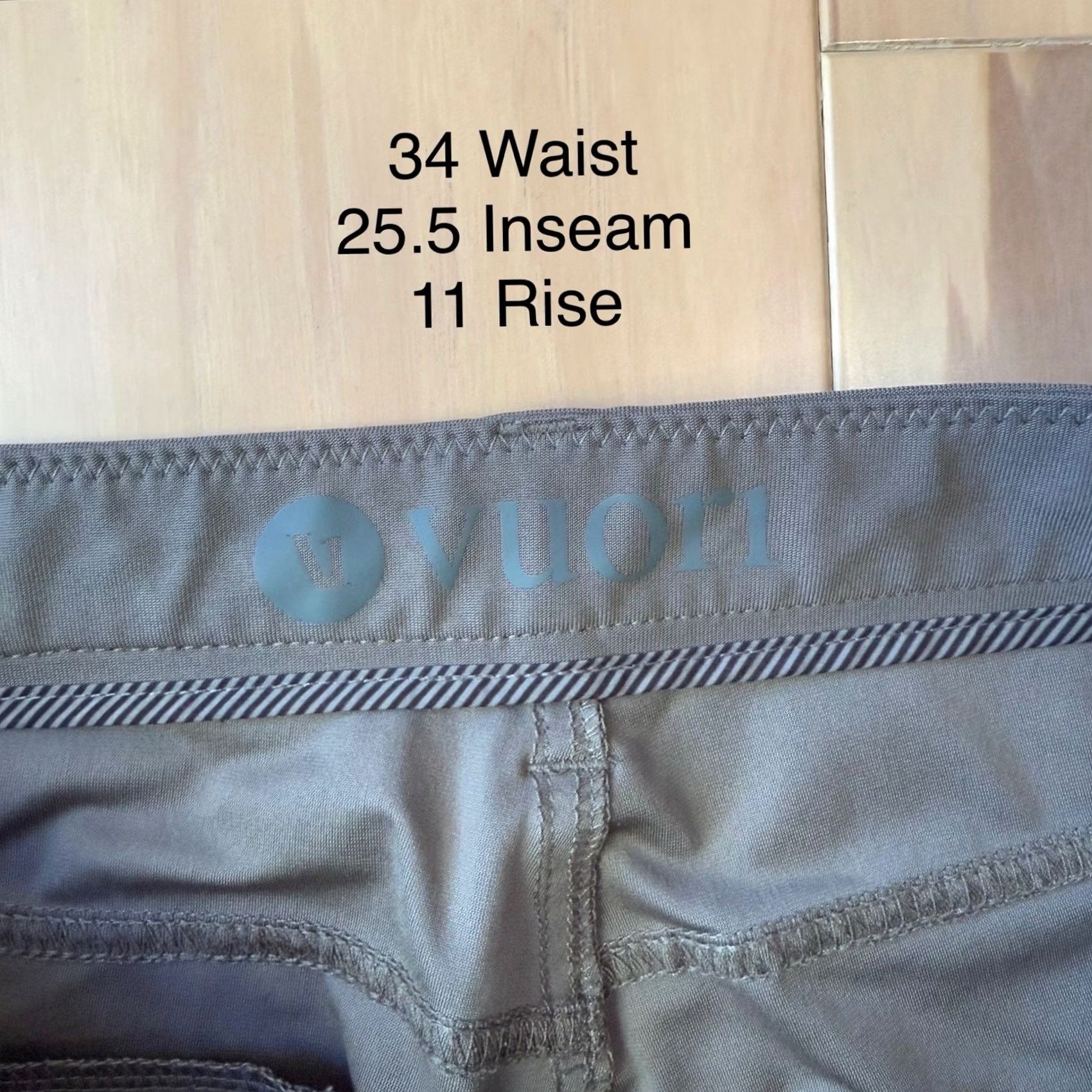 Vuori Vuori Meta Pants Golf Athleisure Sportswear Gray Green 34 Mens Size US 34 / EU 50 - 6 Thumbnail
