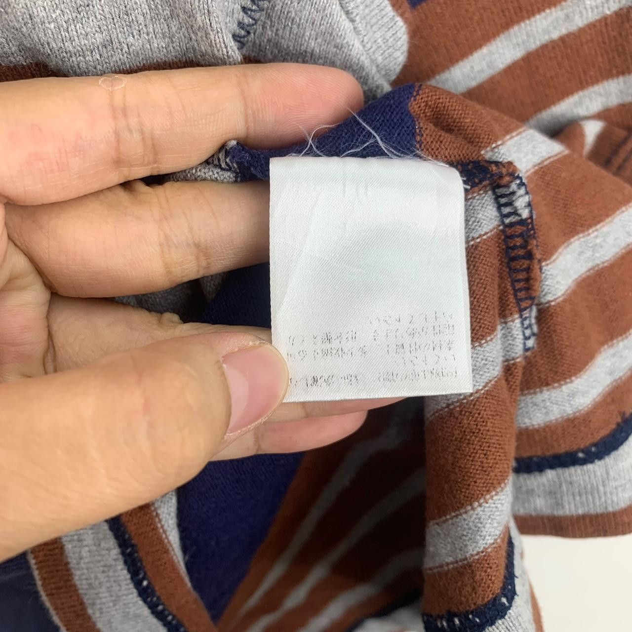 Vintage Vintage COMME CA COMMUNE Japan Striped Polo Tee Shirt Size M / US 6-8 / IT 42-44 - 5 Thumbnail