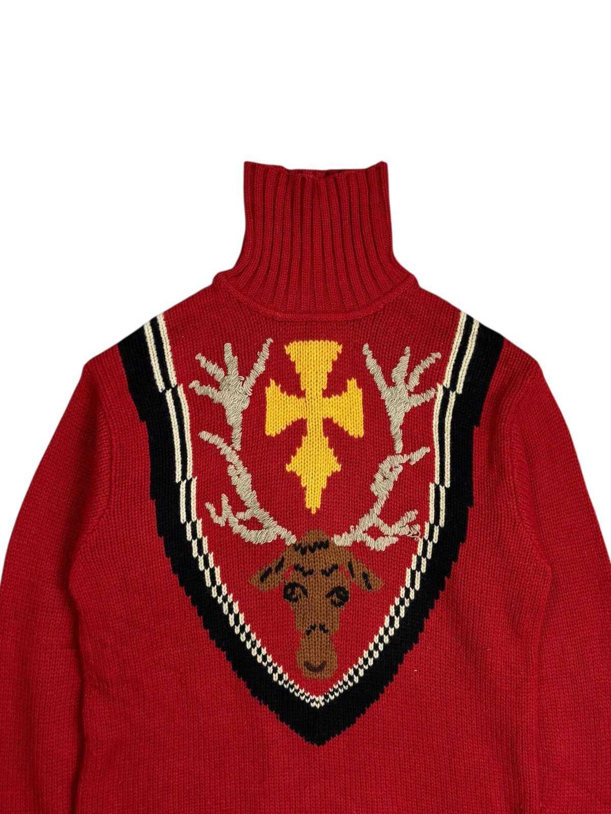 Hysteric Glamour 2000s Nicole Club Vkei Style Cross Deer Knitted Sweater Size US M / EU 48-50 / 2 - 5 Thumbnail