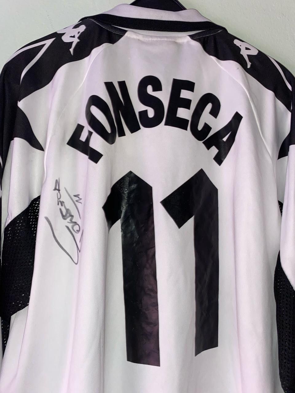 Kappa Juventus 1999/00 match worn jersey "Fonseca" Size US XL / EU 56 / 4 - 4 Thumbnail
