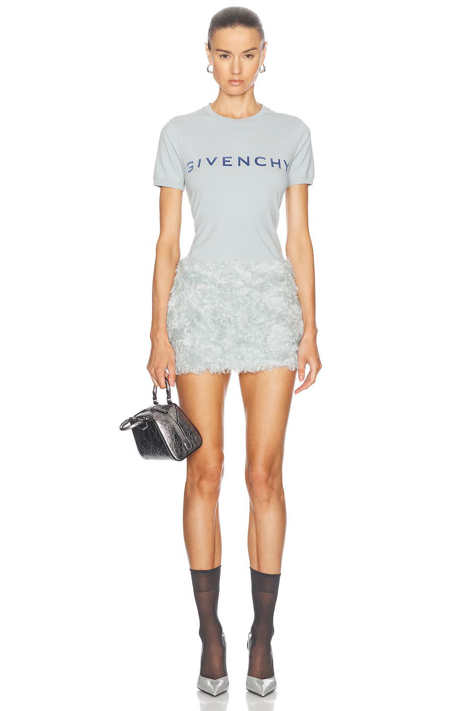 Givenchy o1srvl11e0326 Short Sleeve T-Shirt in Grey Size XS / US 0-2 / IT 36-38 - 3 Thumbnail