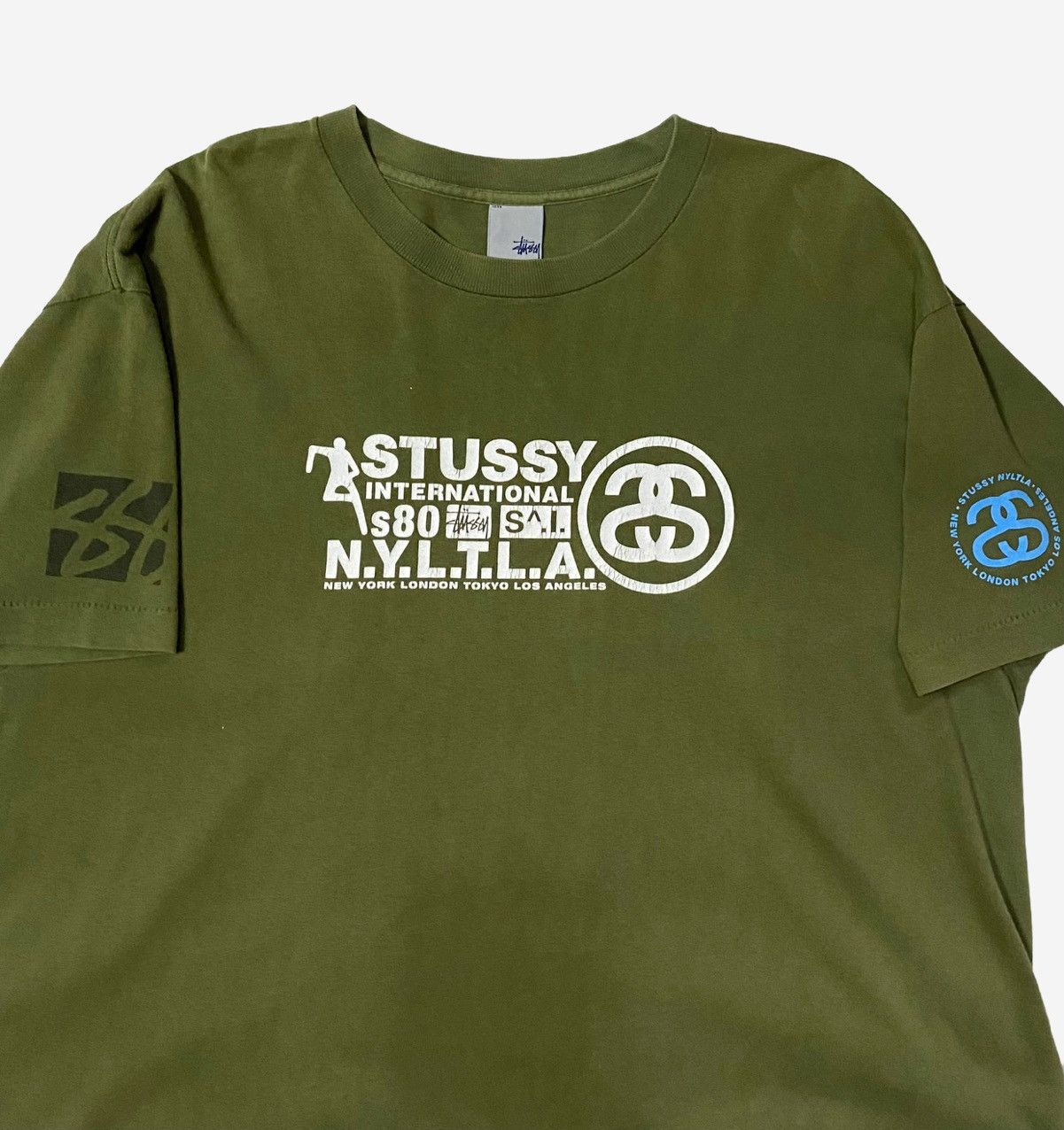 Stussy VINTAGE 80’s STUSSY INTERNATIONAL SINGLE STITCH FADED TEE Size US XL / EU 56 / 4 - 2 Thumbnail