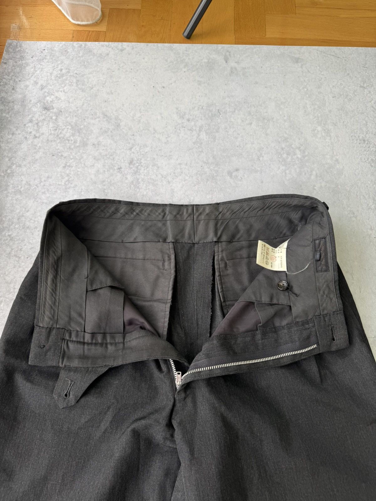 Comme des Garcons VTG 1989 Comme des Garcon Mens Wool Black Trouser Pants Size US 30 / EU 46 - 7 Thumbnail
