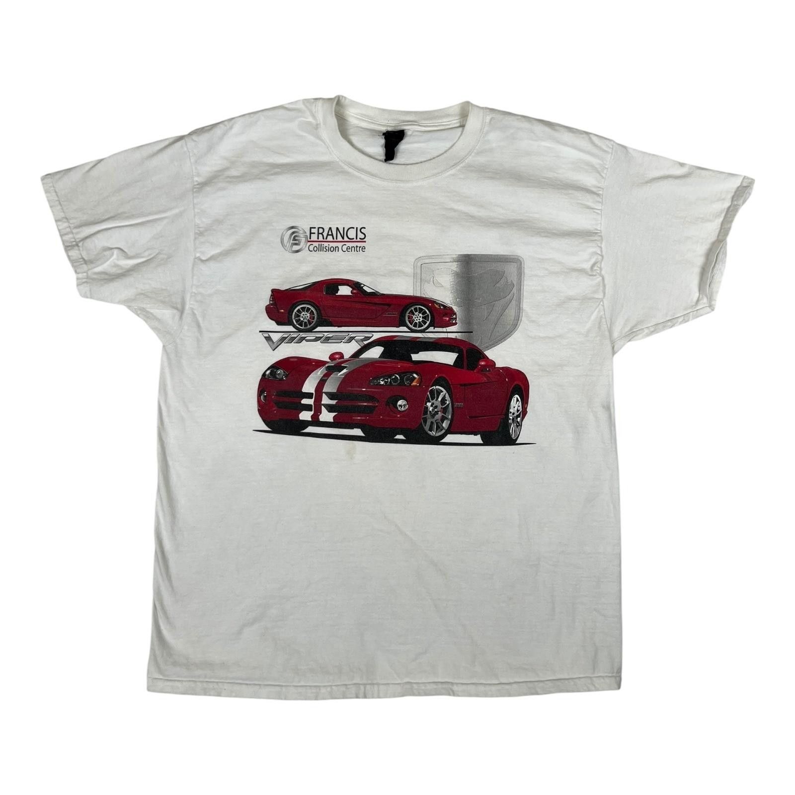 Other Vintage Viper Car Shirt Mens XL White Francis Collision Cent Size US XL / EU 56 / 4 - 1 Thumbnail