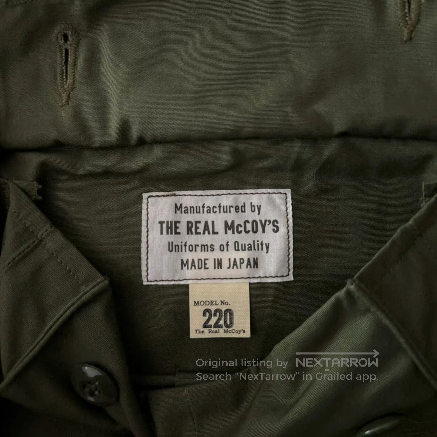 The Real McCoy's The Real Mccoys Vietnam Jungle Jacket. Size US L / EU 52-54 / 3 - 9 Thumbnail