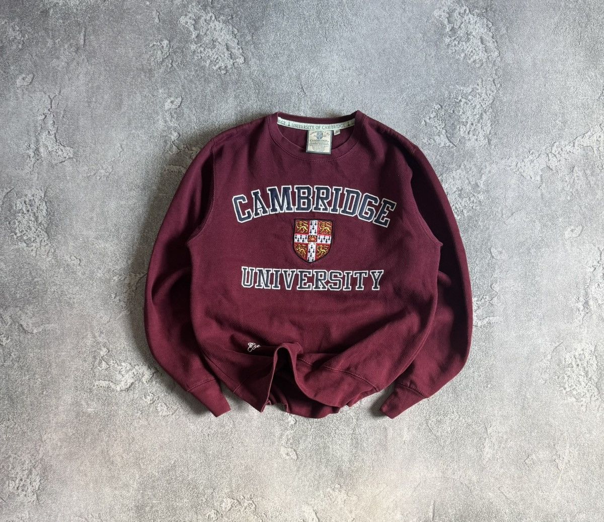 Vintage University of Cambridge S sweatshirt jumper pullover 90s Size US S / EU 44-46 / 1 - 1 Thumbnail