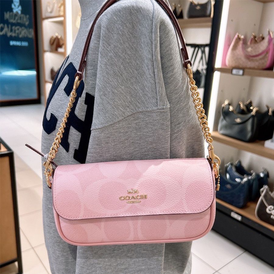 Coach Hailey Flap Bag In Signature Canvas CAN70 Size ONE SIZE - 1 Thumbnail
