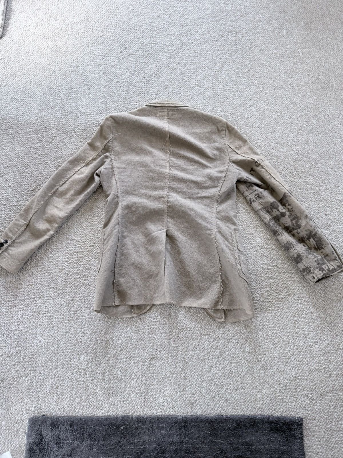 Share Spirit Homme SHARE SPIRIT HOMME DISTRESSED BLAZER “BLACK IS BEAUTIFUL” Size 44R - 9 Thumbnail