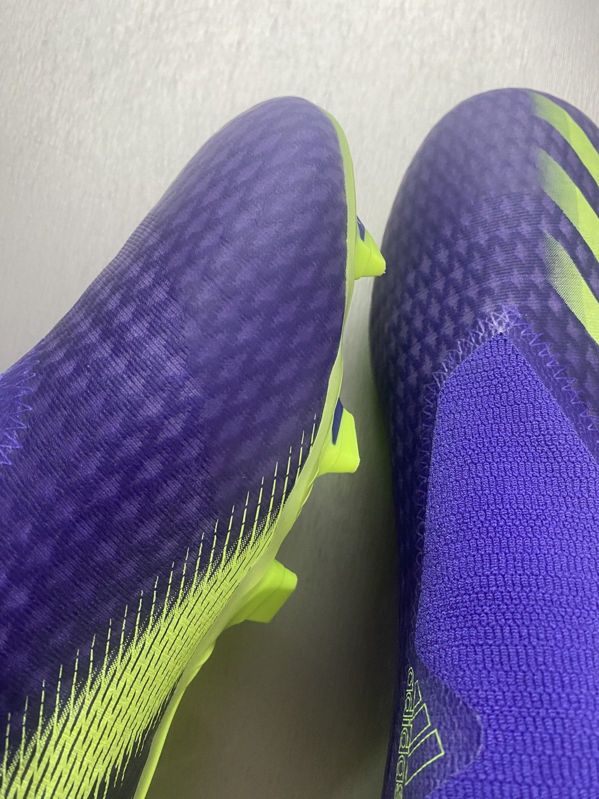 Adidas adidas X Ghosted 3 Laceless FG Purple Green Size US 12 / EU 45 - 13 Thumbnail