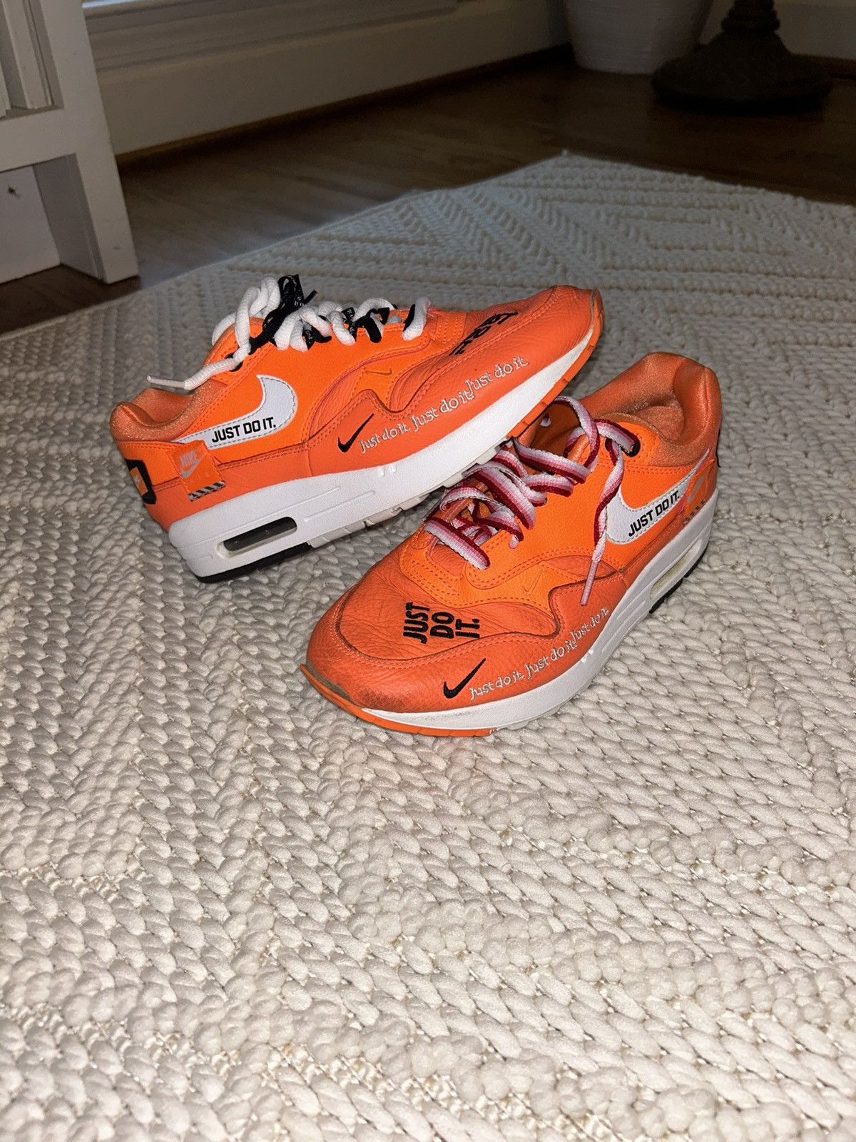 Nike Nike Air Max 1 ‘Just Do It Pack’ Orange Size 7 mens Size US 7 / EU 40 - 1 Thumbnail