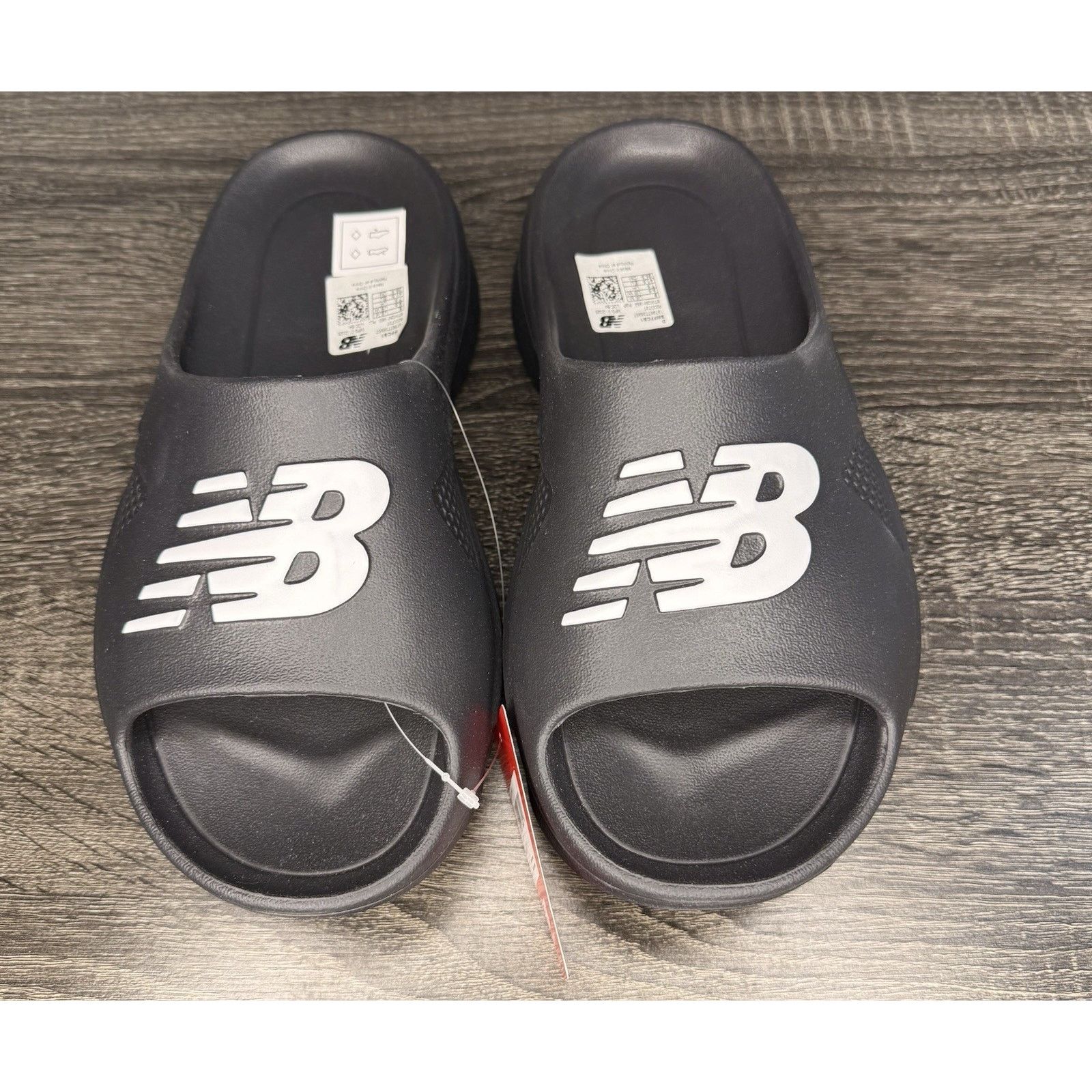 New Balance FuelCell SL Slides Black White Men