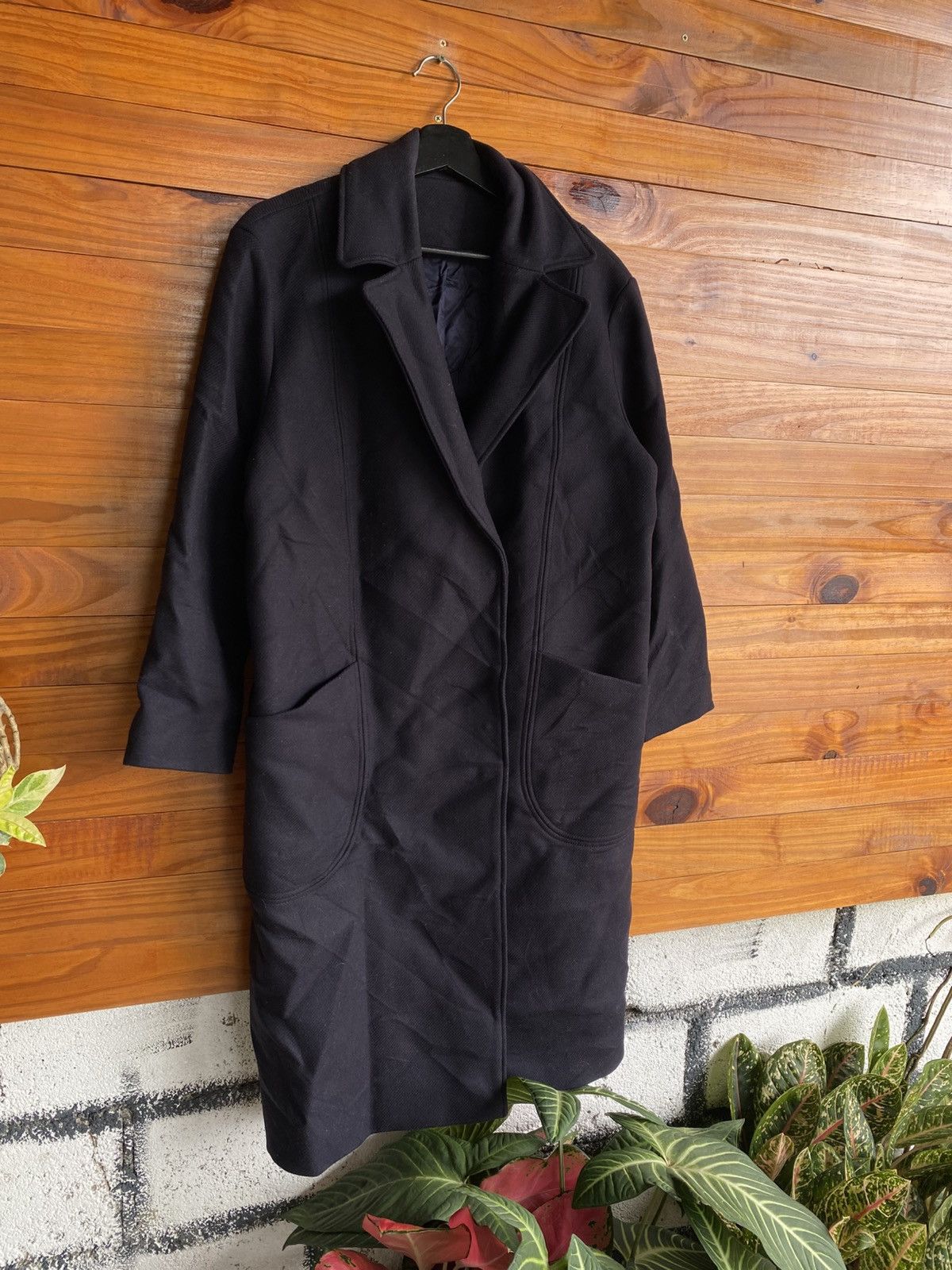 & Other Stories & Other Stories Long Wool Coat Minimal Tailored Winter Coat Size XS / US 0-2 / IT 36-38 - 5 Thumbnail