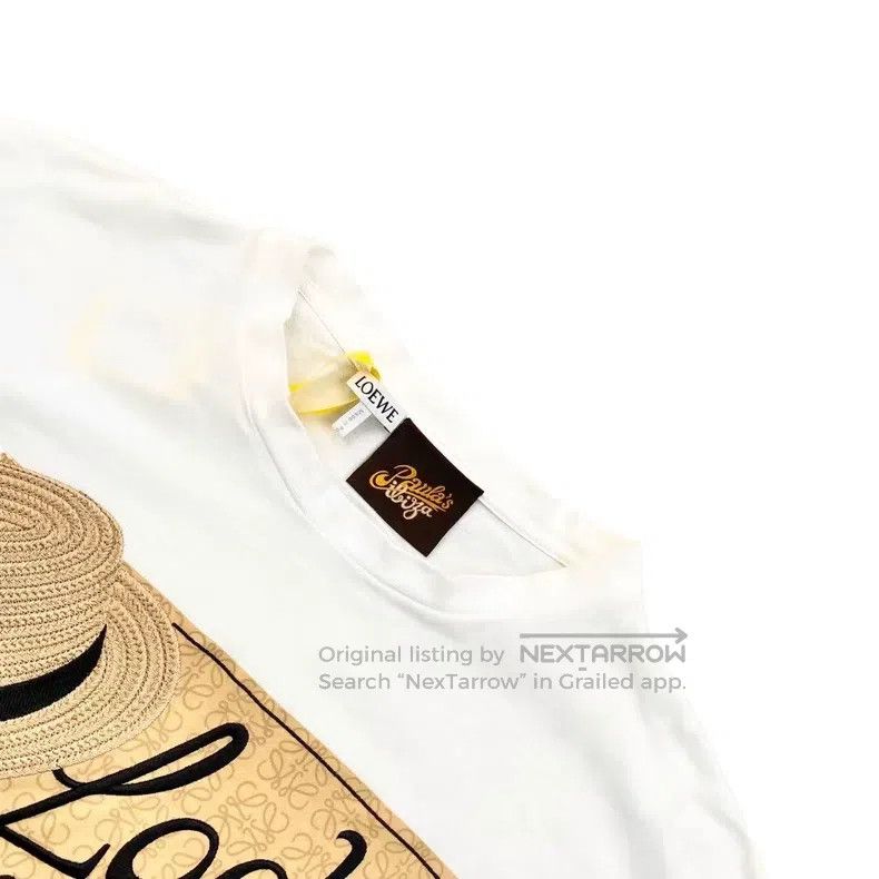 Loewe Loewe Straw hat letter embroidery short-sleeved Size S / US 4 / IT 40 - 2 Thumbnail