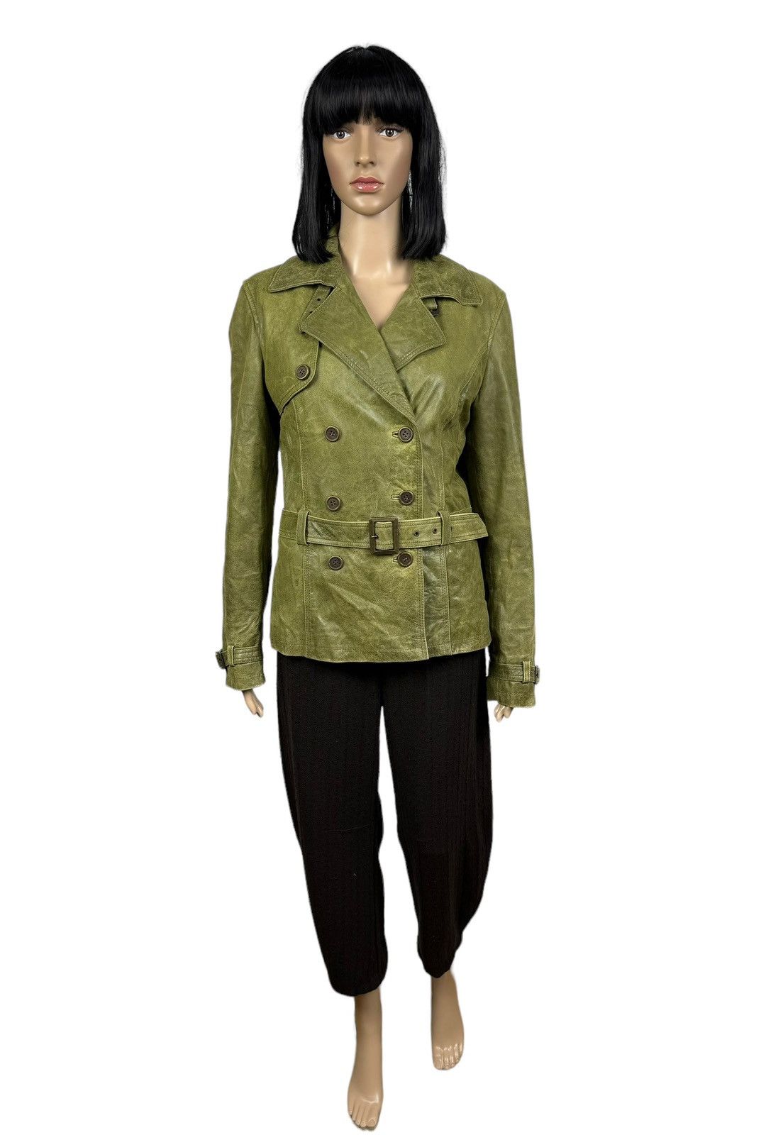 ARMA Arma Women Genuine Leather Trench Coat Belted size IT44 Size M / US 6-8 / IT 42-44 - 2 Thumbnail
