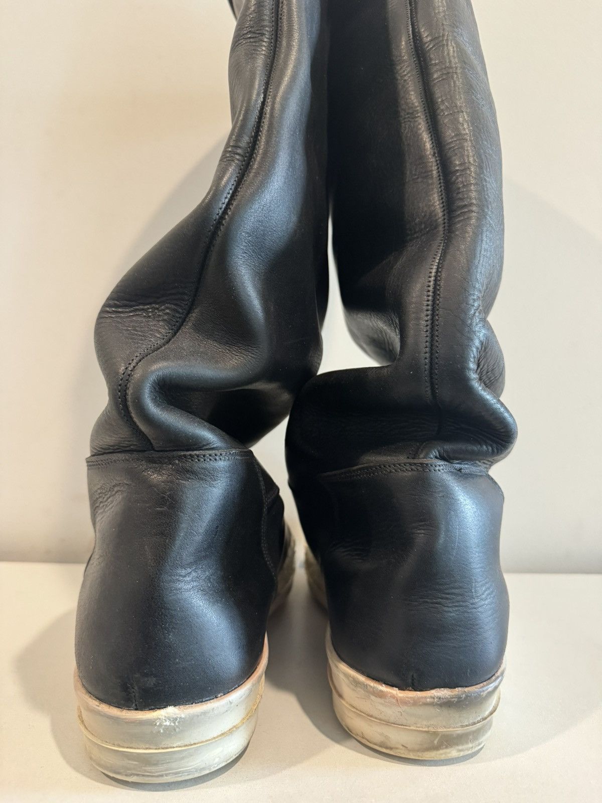 Rick Owens Rick Owens Elephant Boots, Leather Moody Boots Size 11 Size US 11 / EU 44 - 3 Thumbnail