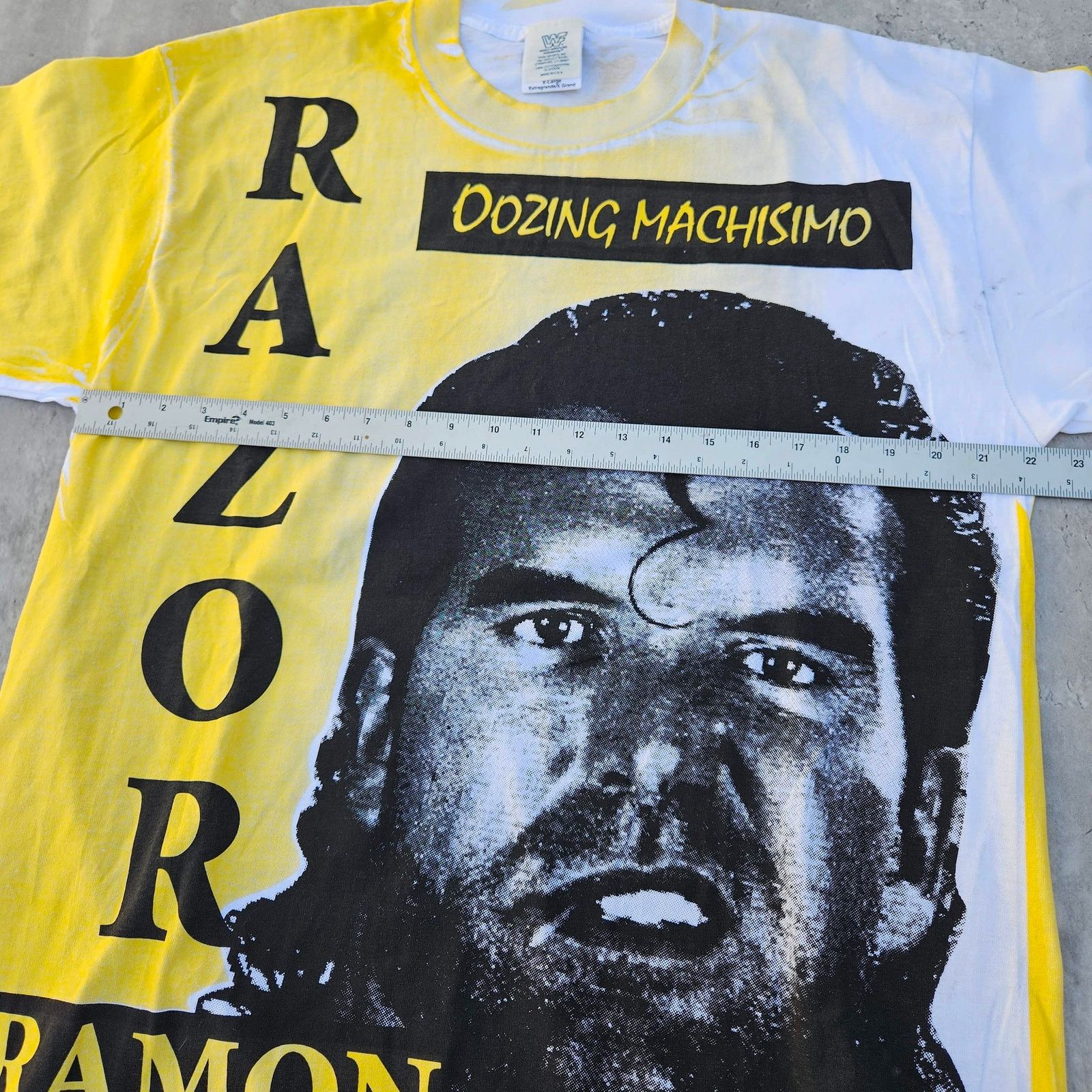 WWF Vintage WWF 1993 Razor Ramon AOP T Shirt XL Oozing Machismo Size US XL / EU 56 / 4 - 5 Thumbnail