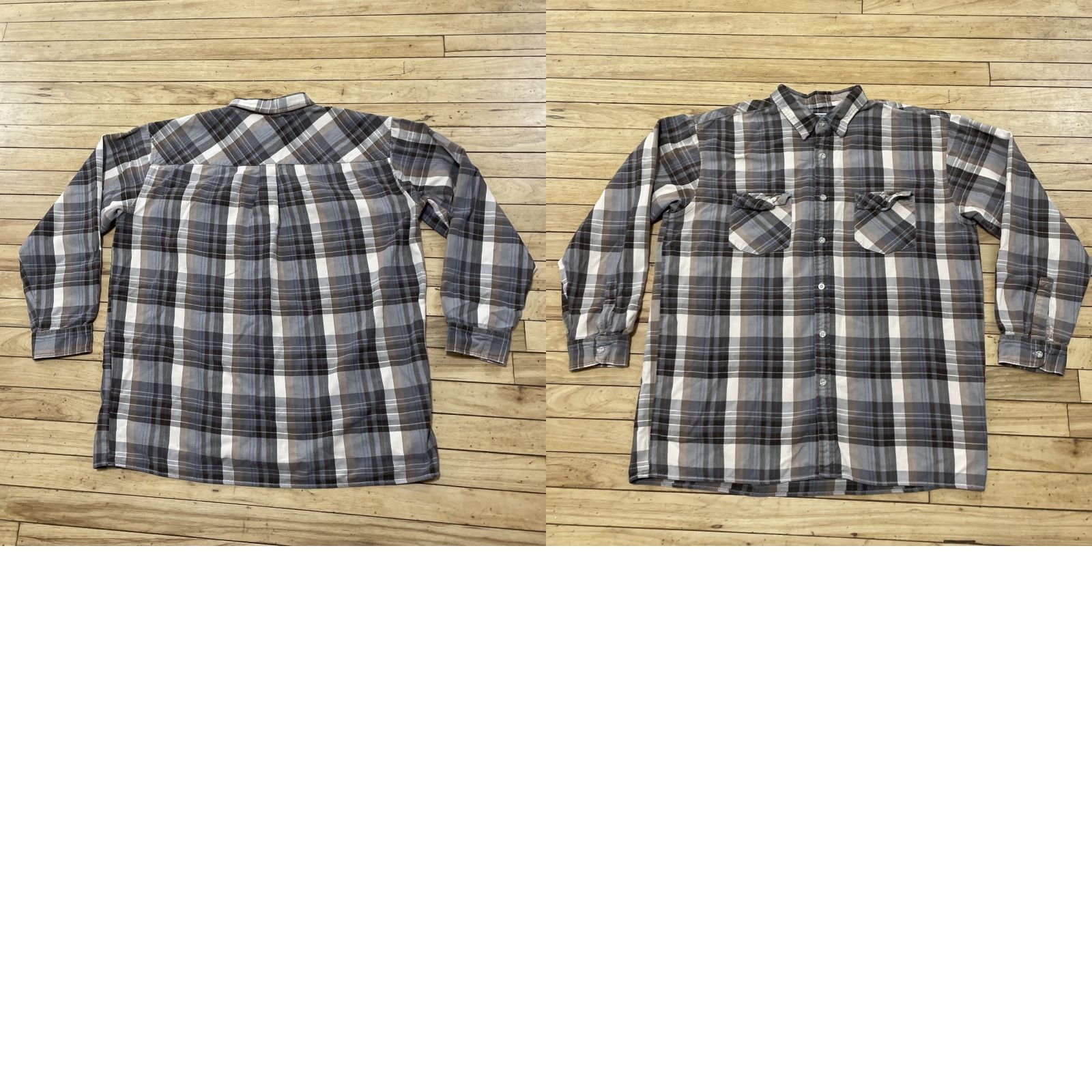 Anchor Blue VINTAGE Anchor Blue Button-Up Shirt Men XL Brown Cream Plaid Flannel Western 90s Y2K Skate Caps? Size US XL / EU 56 / 4 - 11 Thumbnail