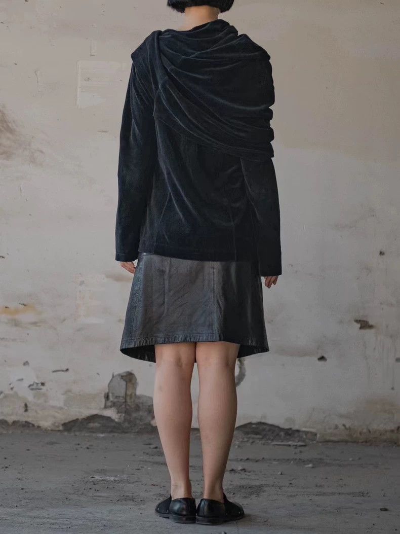 Comme des Garcons Comme Des Garcons Velvet Shawl Top Size M / US 6-8 / IT 42-44 - 2 Thumbnail