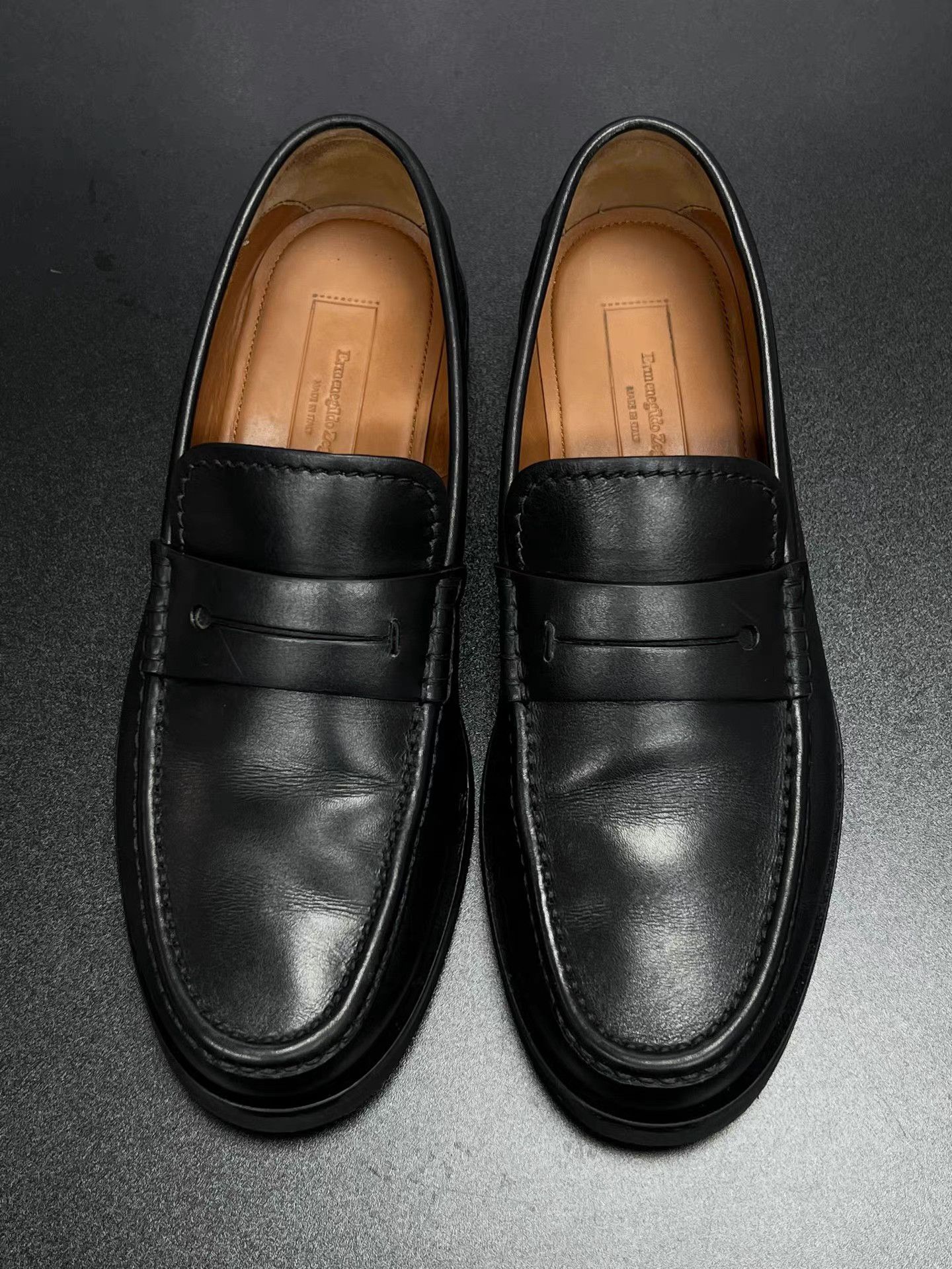 Z Zegna Zegna Leather Loafers Black K15 Size US 7.5 / EU 40-41 - 3 Thumbnail