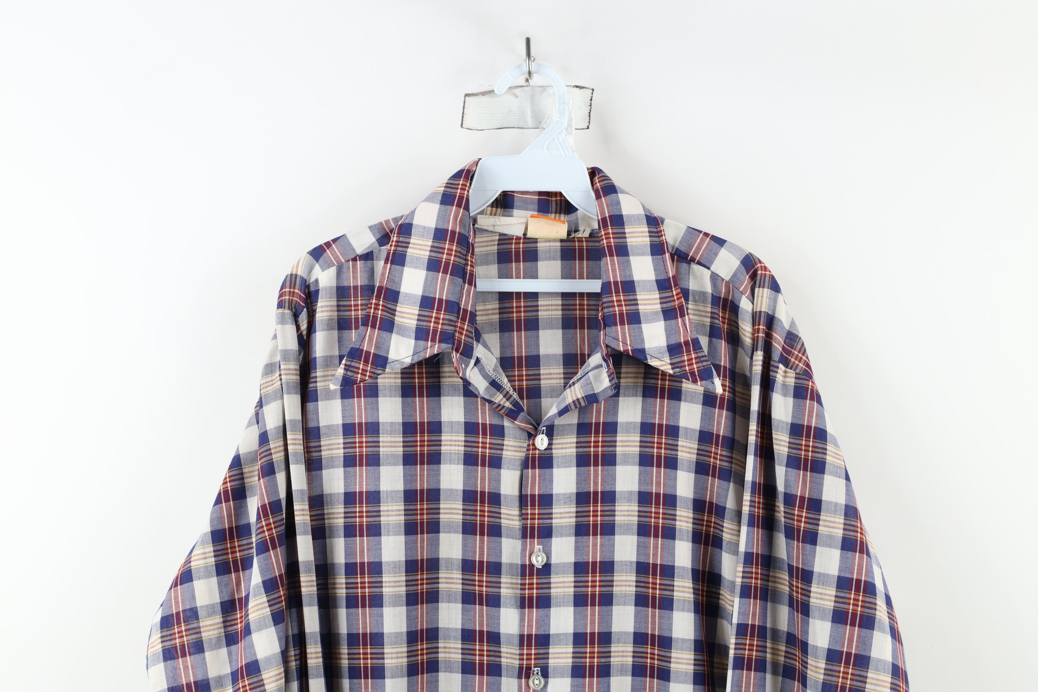 Vintage Vintage 60s 70s Rockabilly Cowboy Western Button Shirt Plaid Size US XL / EU 56 / 4 - 2 Thumbnail