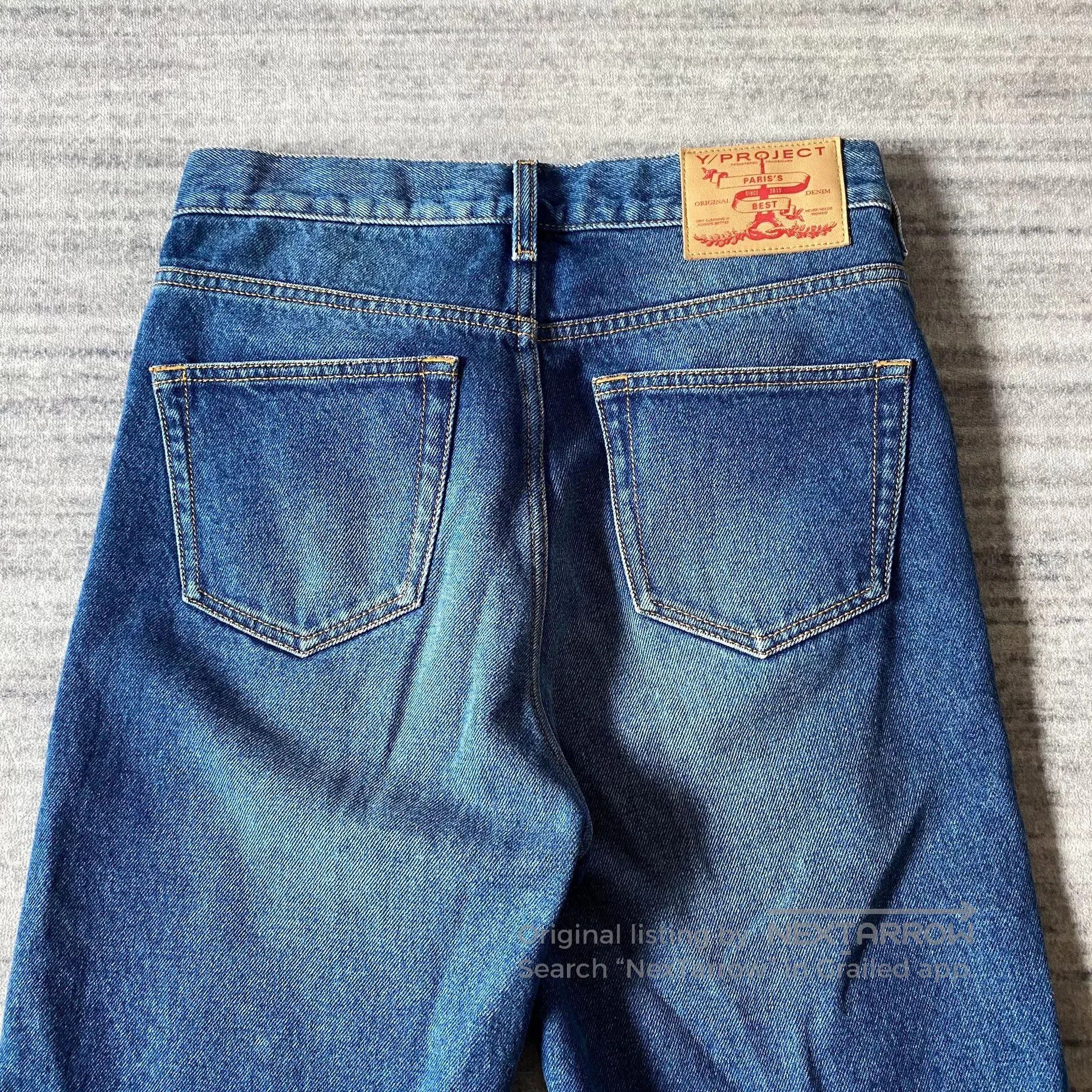 Y/Project layered 3D twisted denim long pants. Size US 27 - 4 Thumbnail
