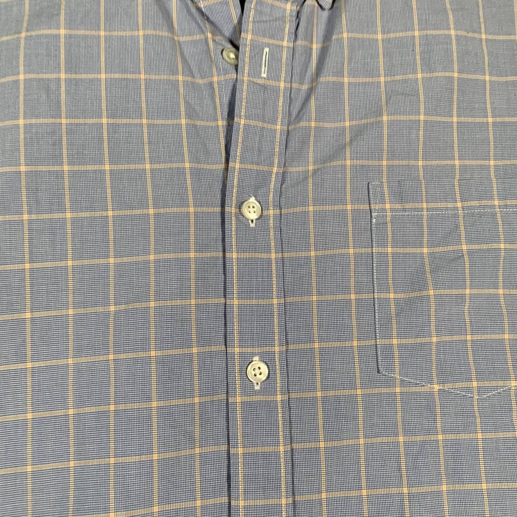 J.Crew VINTAGE? (No) J.CREW Shirt Mens XL Blue Yellow Windowpane Button-Down Long Sleeve Shirt Mens XL Blue Windowpane Check Button-Down Collar Size US XL / EU 56 / 4 - 4 Thumbnail