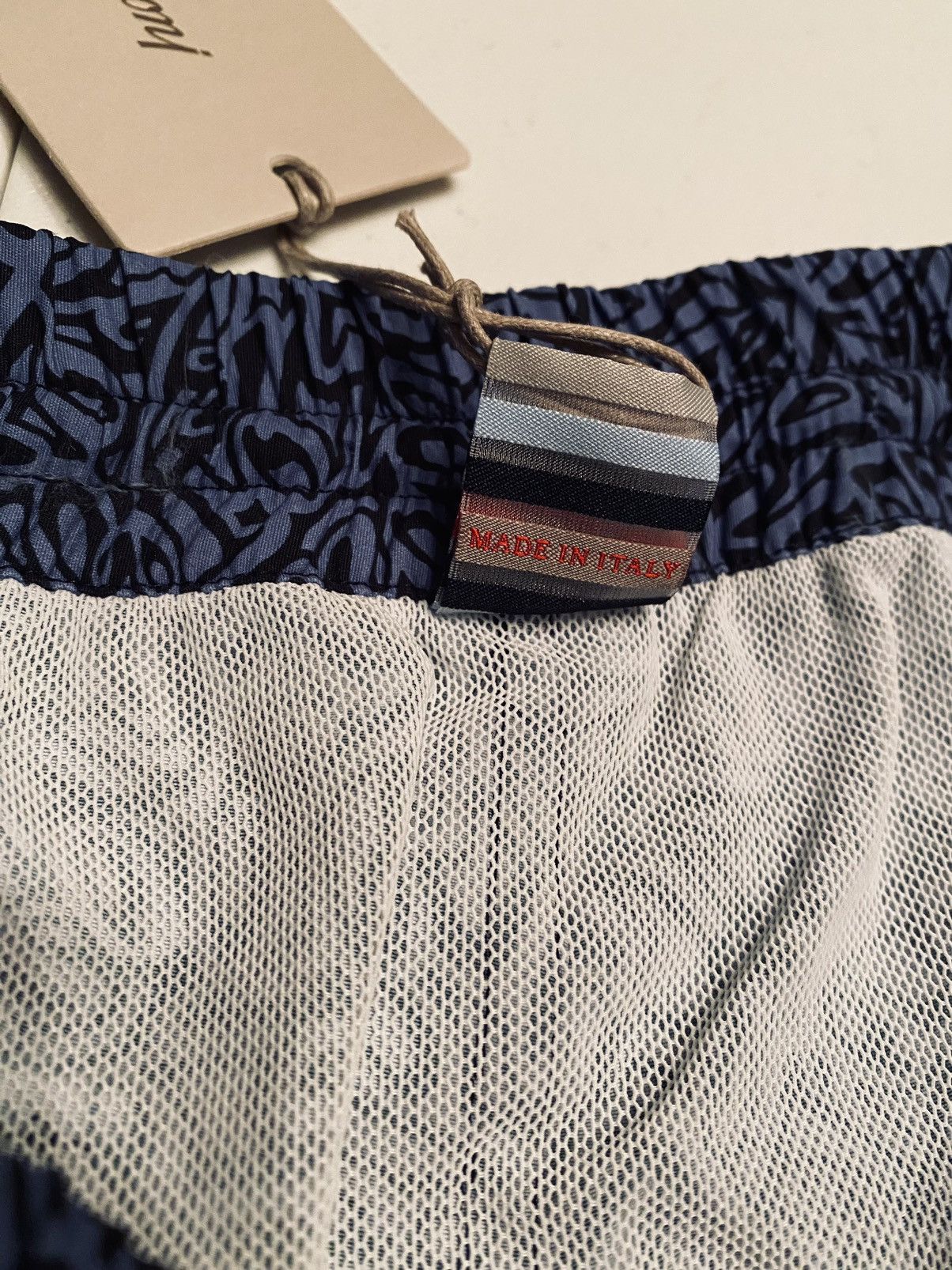 Brioni Brioni 🇮🇹 Blues Logo Script SeaMaster Resort Swim Trunk S NWT Size US 32 / EU 48 - 11 Thumbnail