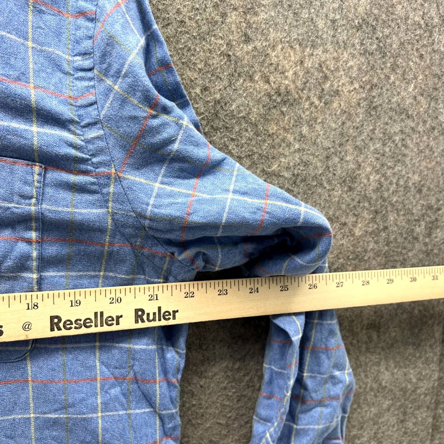 Orvis Orvis Shirt Men Medium Adult Blue Casual Button Down Check Chambray Classic Fit Size US M / EU 48-50 / 2 - 6 Thumbnail