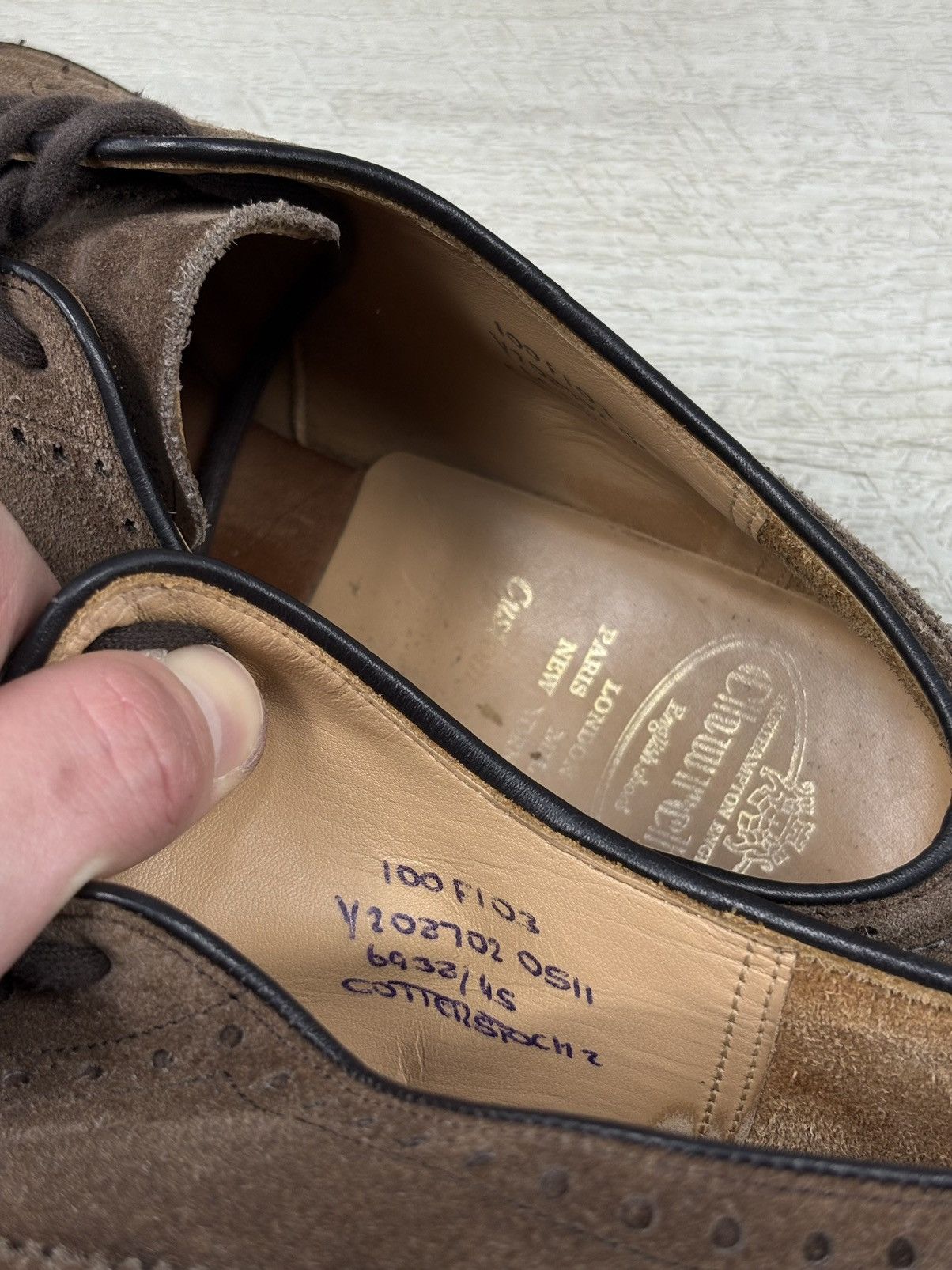 Church's Rare Luxury Church's Hand Made Suede Brogue Leather Derby Kingdom Shoes Sneakers Size US 12 / EU 45 - 15 Thumbnail