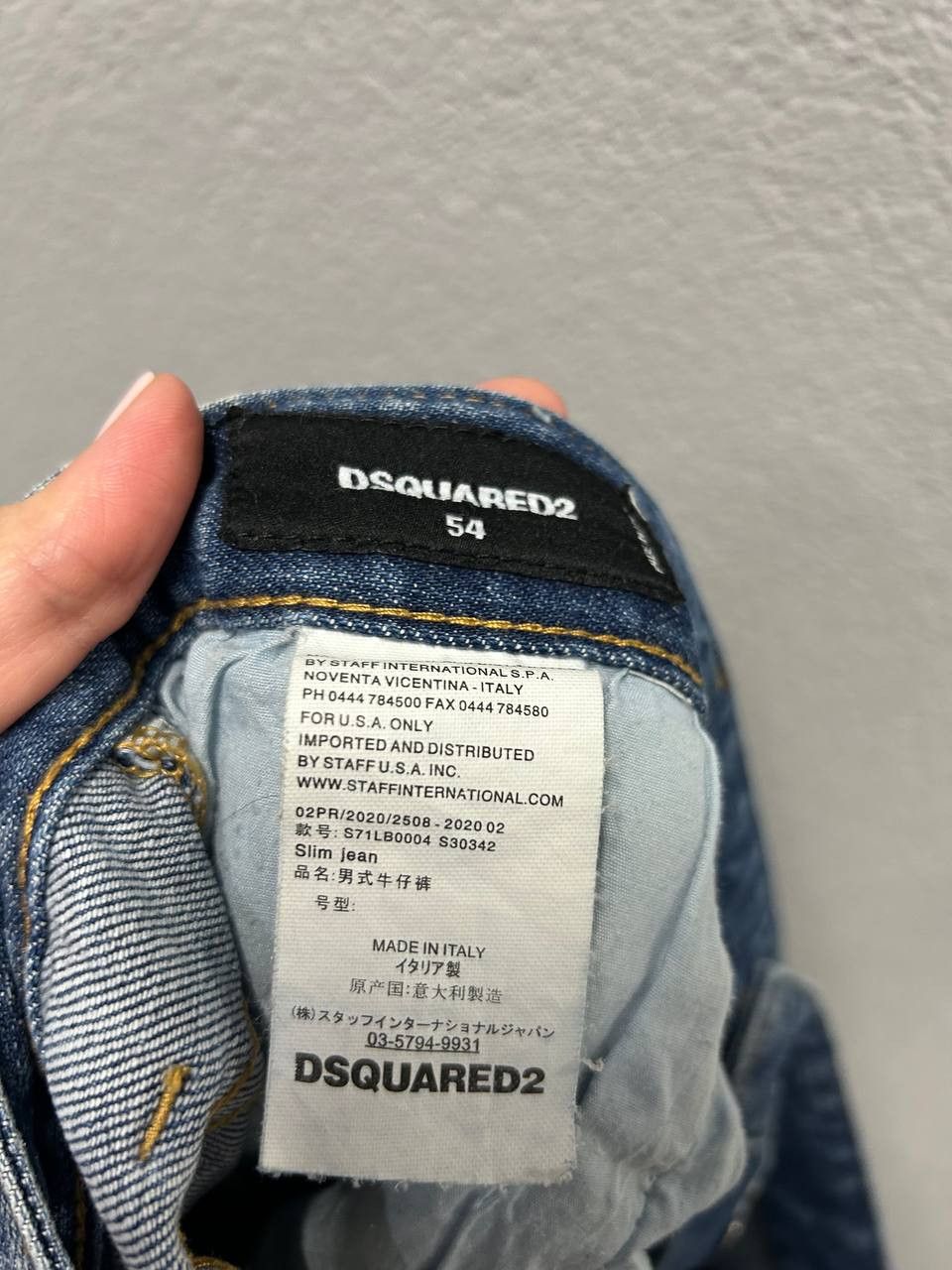 Dsquared2 Dsquared2 mens slim jeans 54 / W 38 made in Italy Size US 38 / EU 54 - 14 Thumbnail
