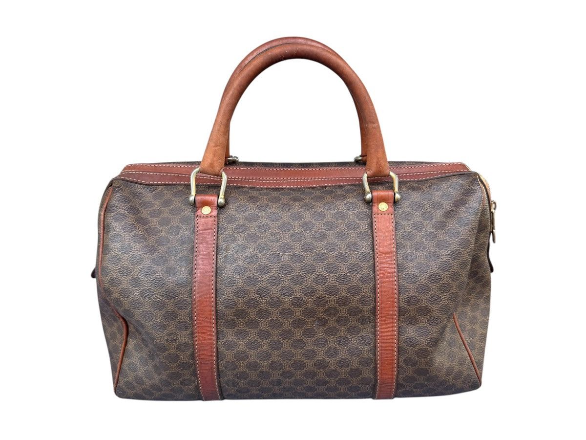 Celine Vintage 90s Celine Macadam Boston Bag Size ONE SIZE - 2 Thumbnail