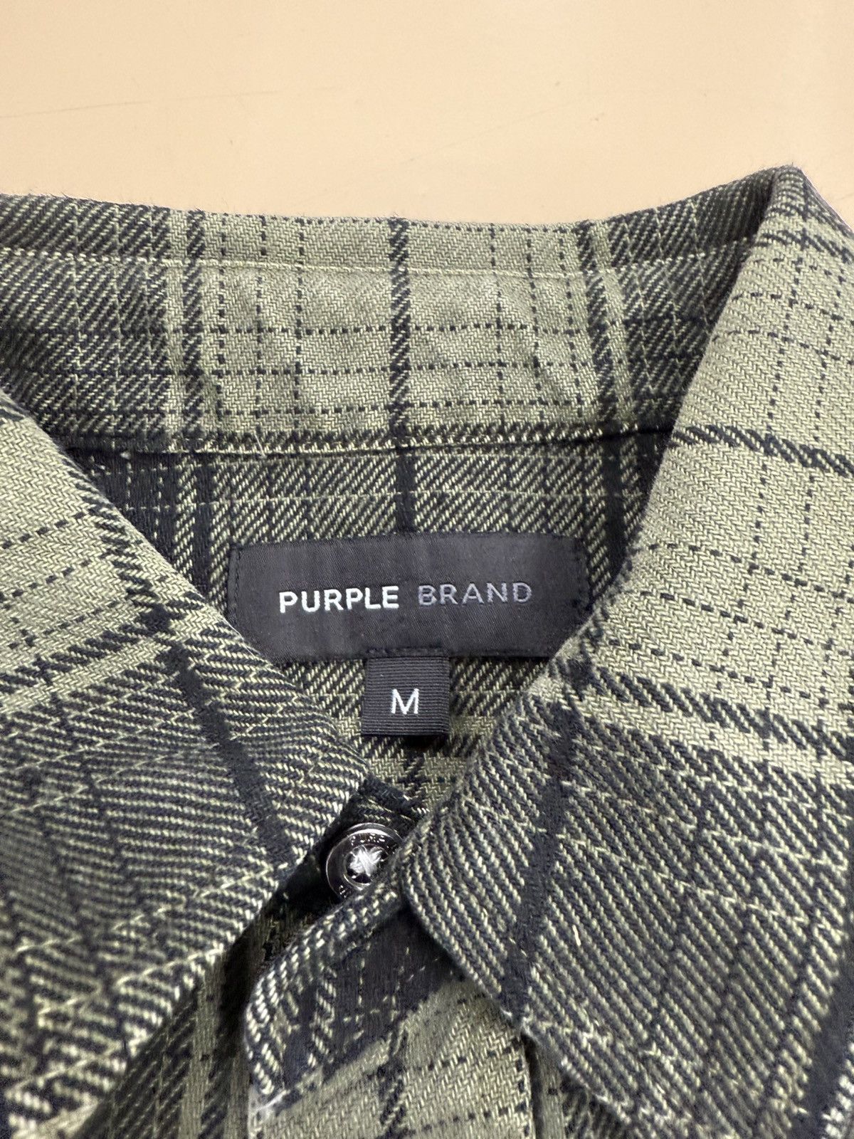 Purple Brand Purple Brand Green Flannel Size US M / EU 48-50 / 2 - 2 Thumbnail