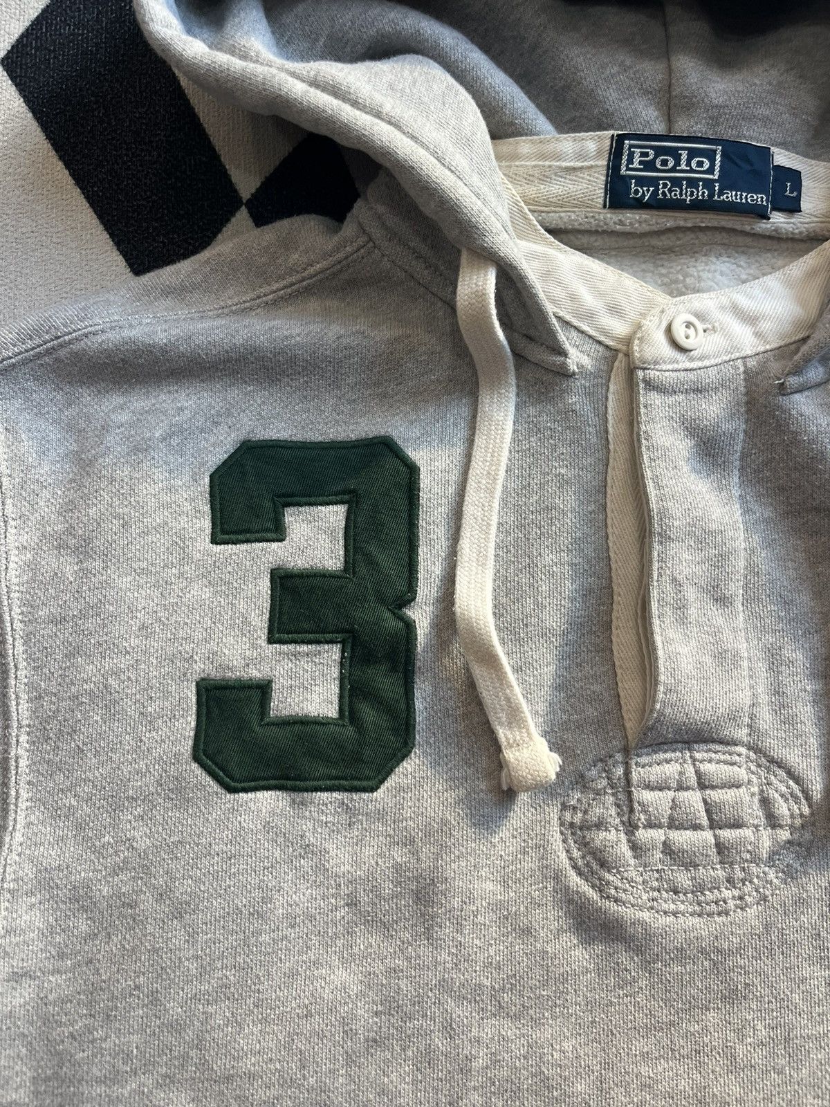Polo Ralph Lauren Vintage POLO Ralph Lauren RLPC No.3 Hoodie Shirt Size US L / EU 52-54 / 3 - 5 Thumbnail