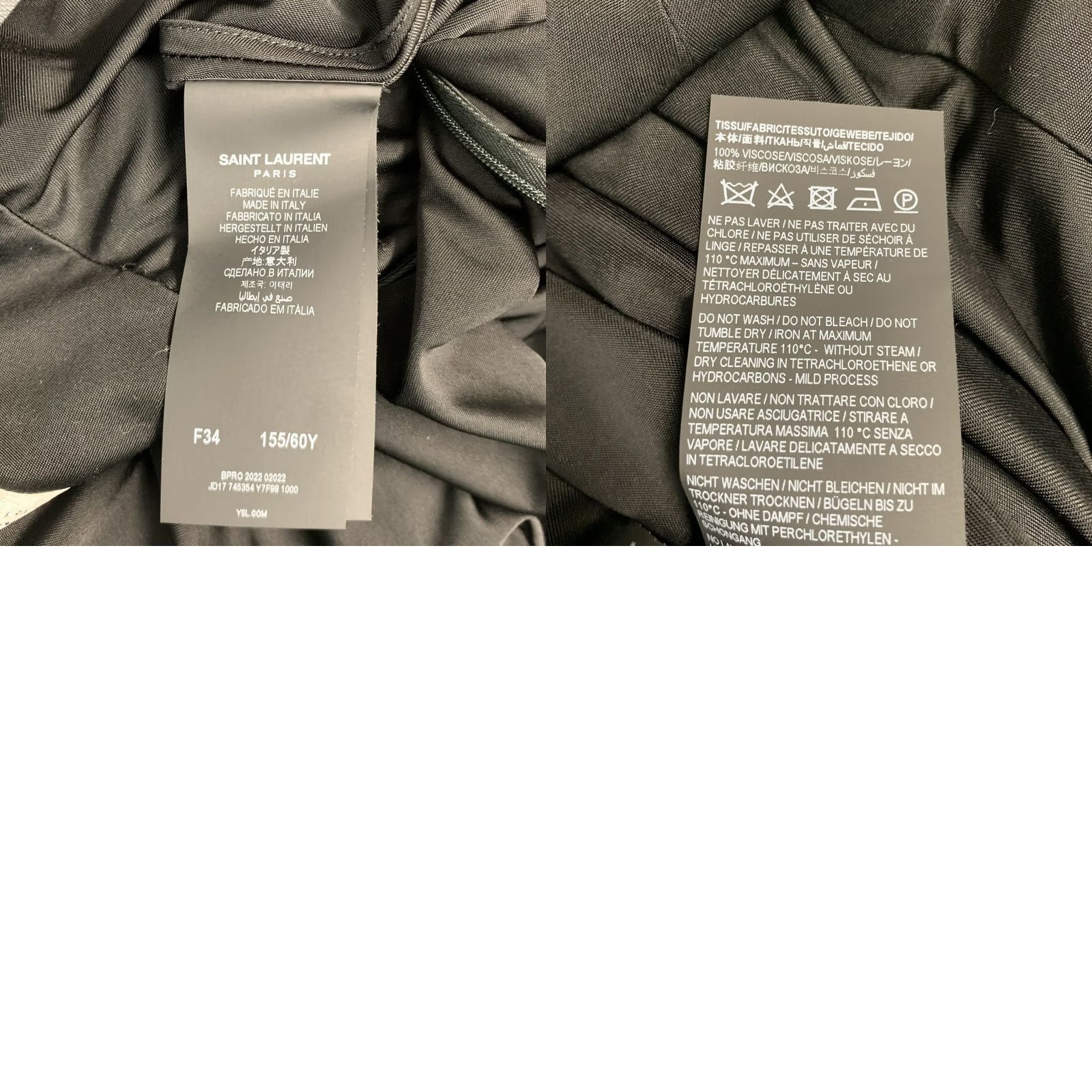 Yves Saint Laurent SAINT LAURENT Black Jersey Long Skirt Size 2 Maxi Women Italy Size XS / US 0-2 / IT 36-38 - 8 Thumbnail