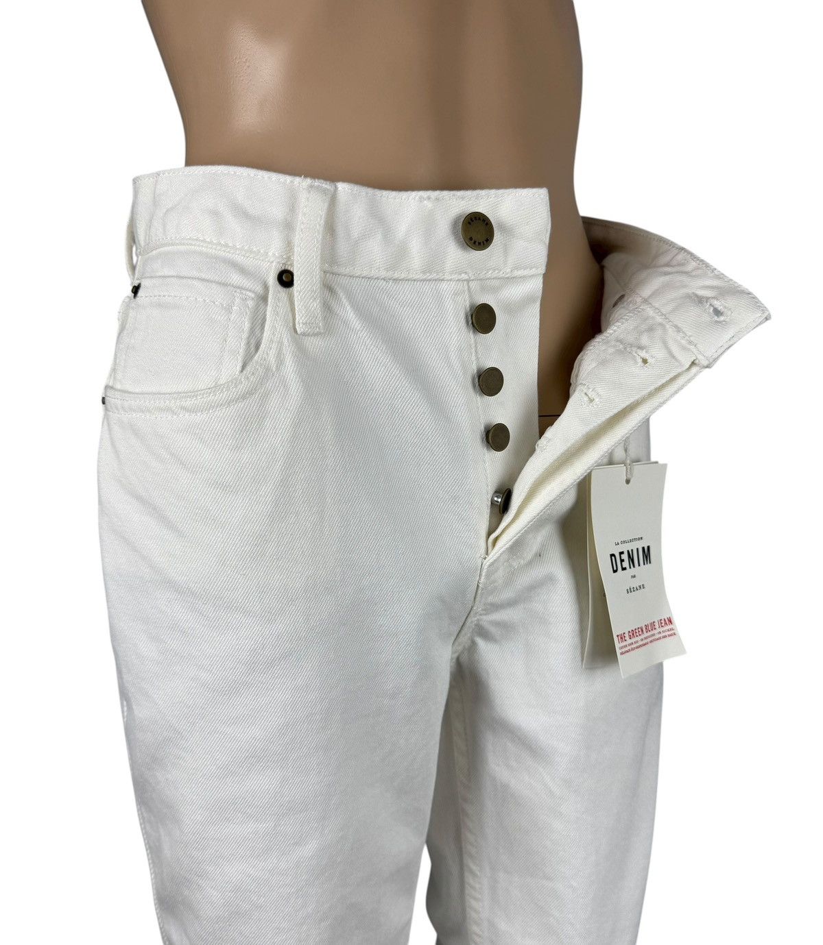 Sezane Sezane Denim Pants High Waisted Slim Jeans size 26 Size 26" / US 2 / IT 38 - 8 Thumbnail