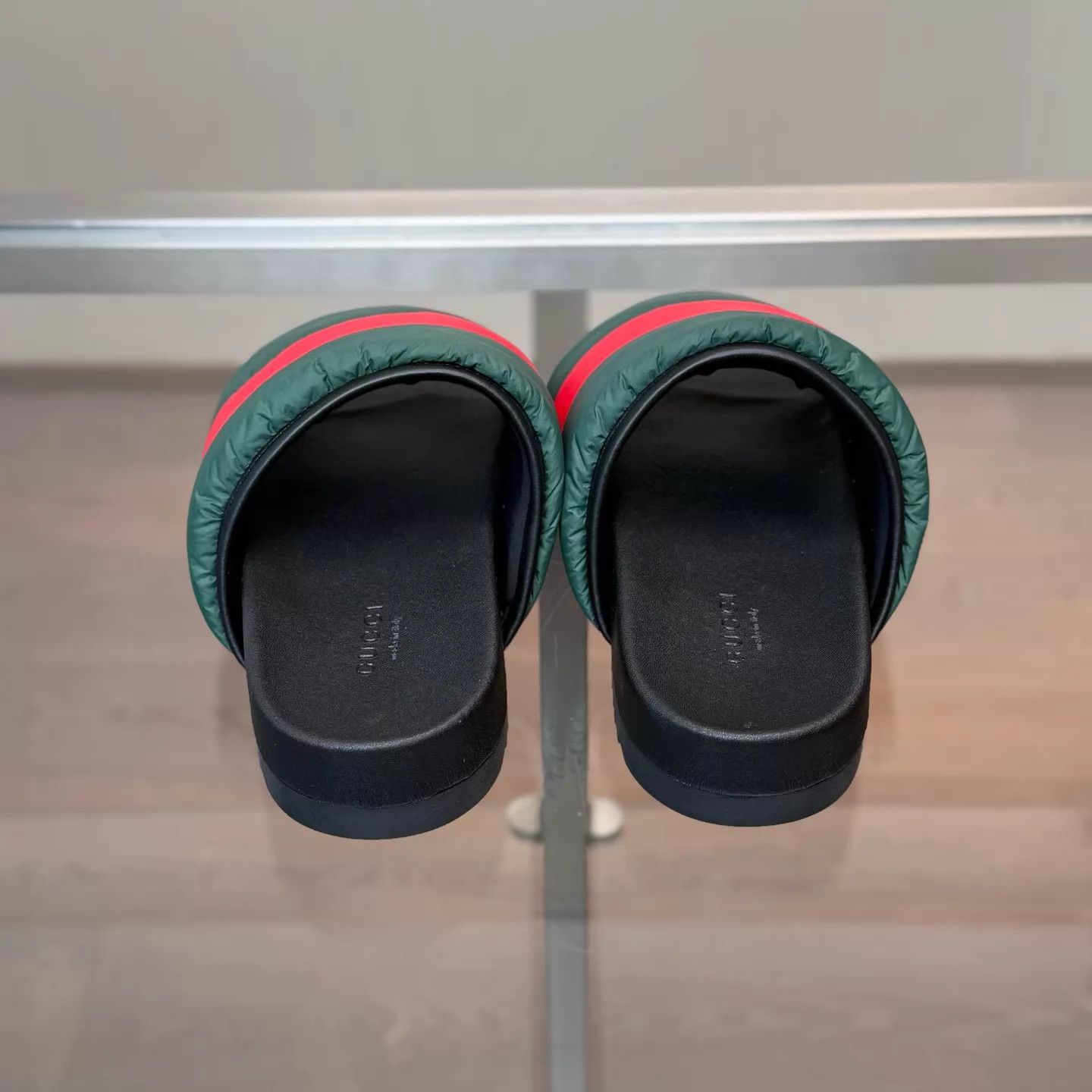 Gucci Gucci Red/Green Stripe Slippers Women's 35 NWT Size US 4.5 / IT 34.5 - 3 Thumbnail